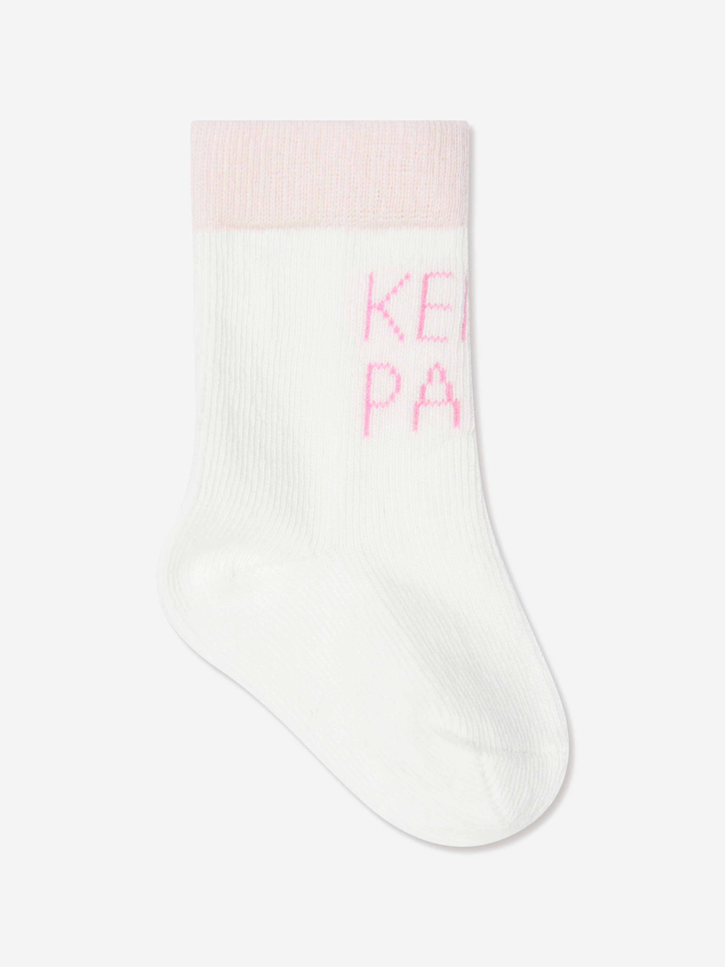 KENZO Baby Girls Socks Set (2 Pack) in Pink