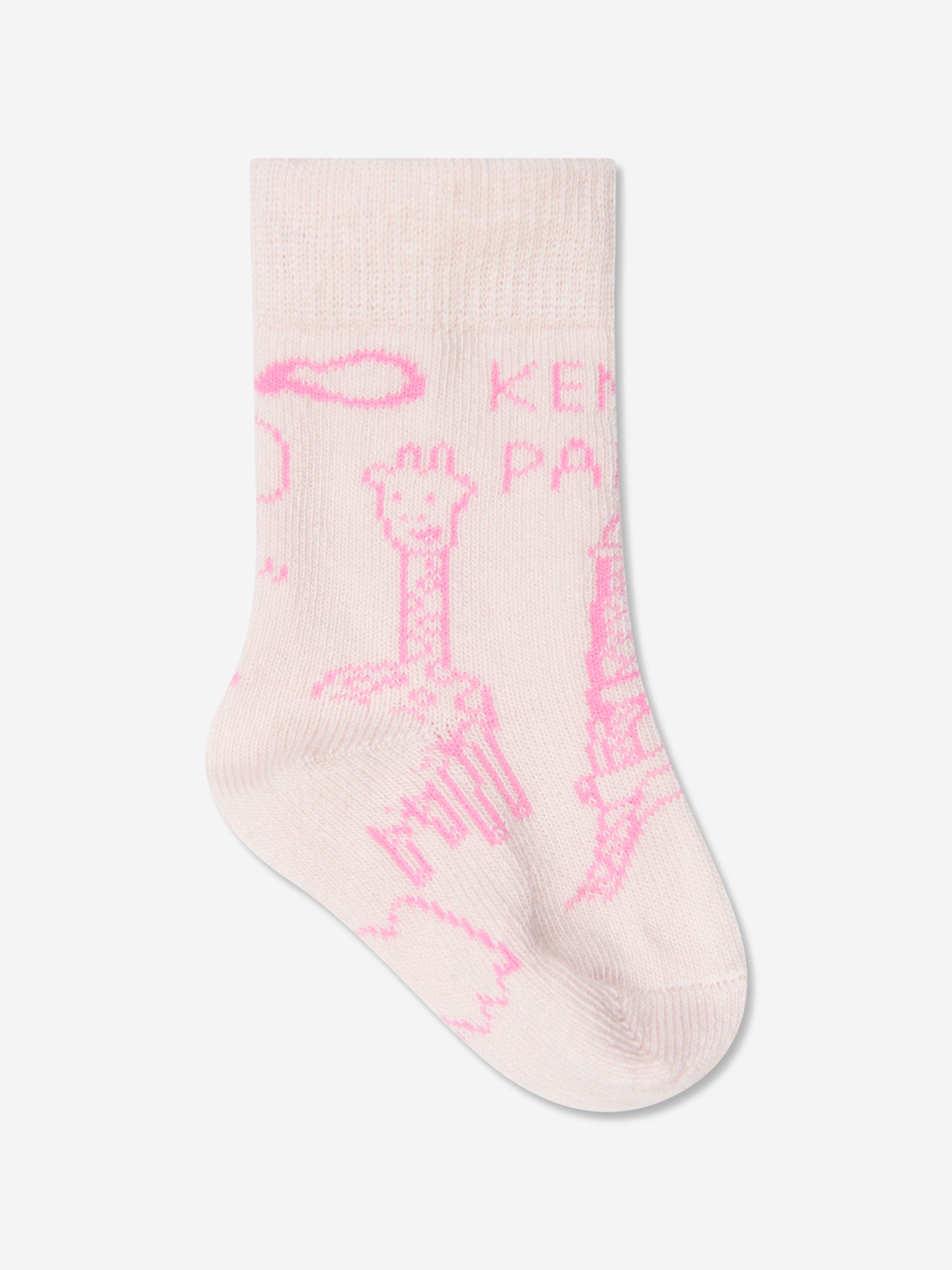 KENZO Baby Girls Socks Set (2 Pack) in Pink