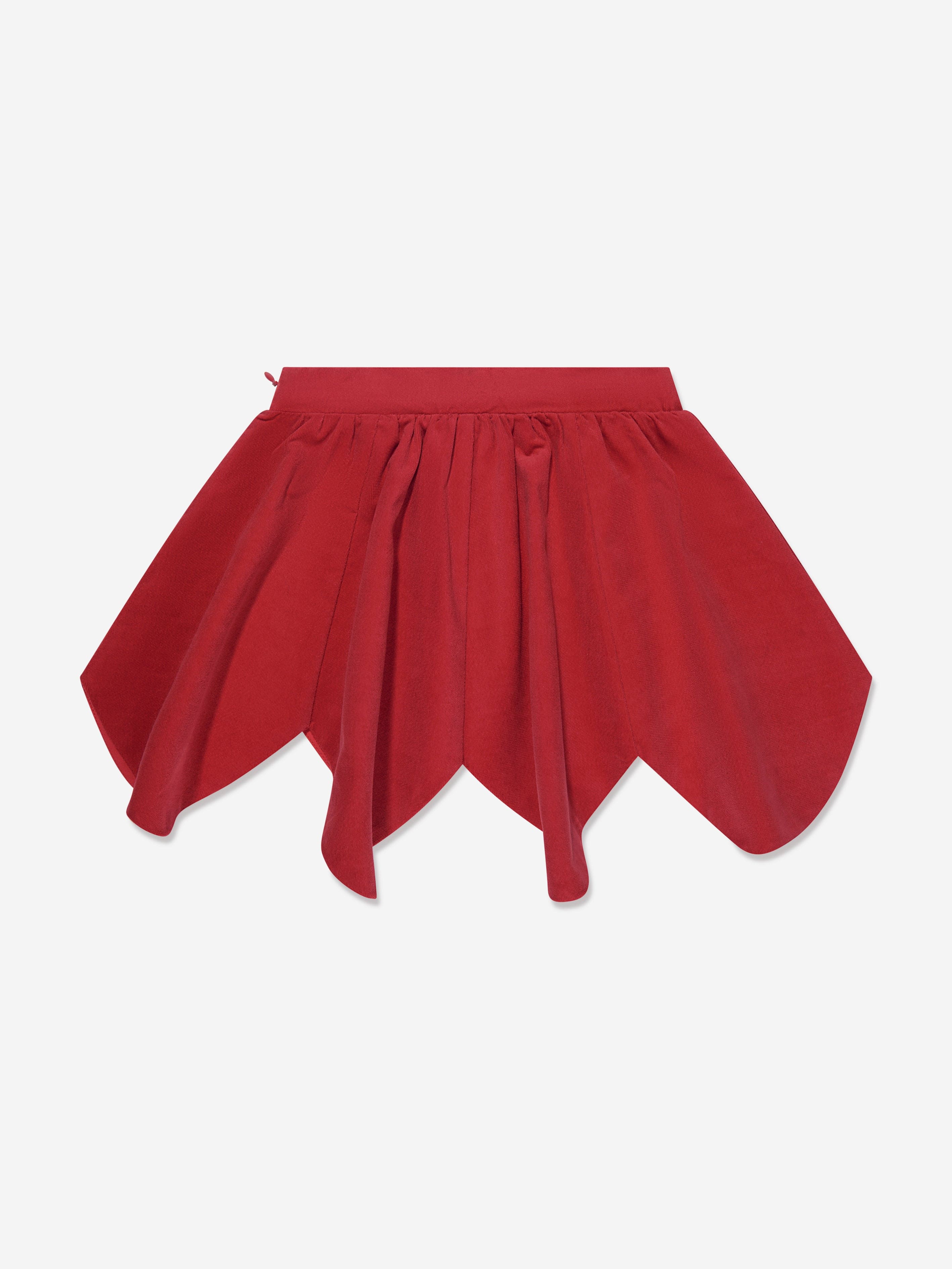 KENZO Girls Palatine Velvet Skirt in Red