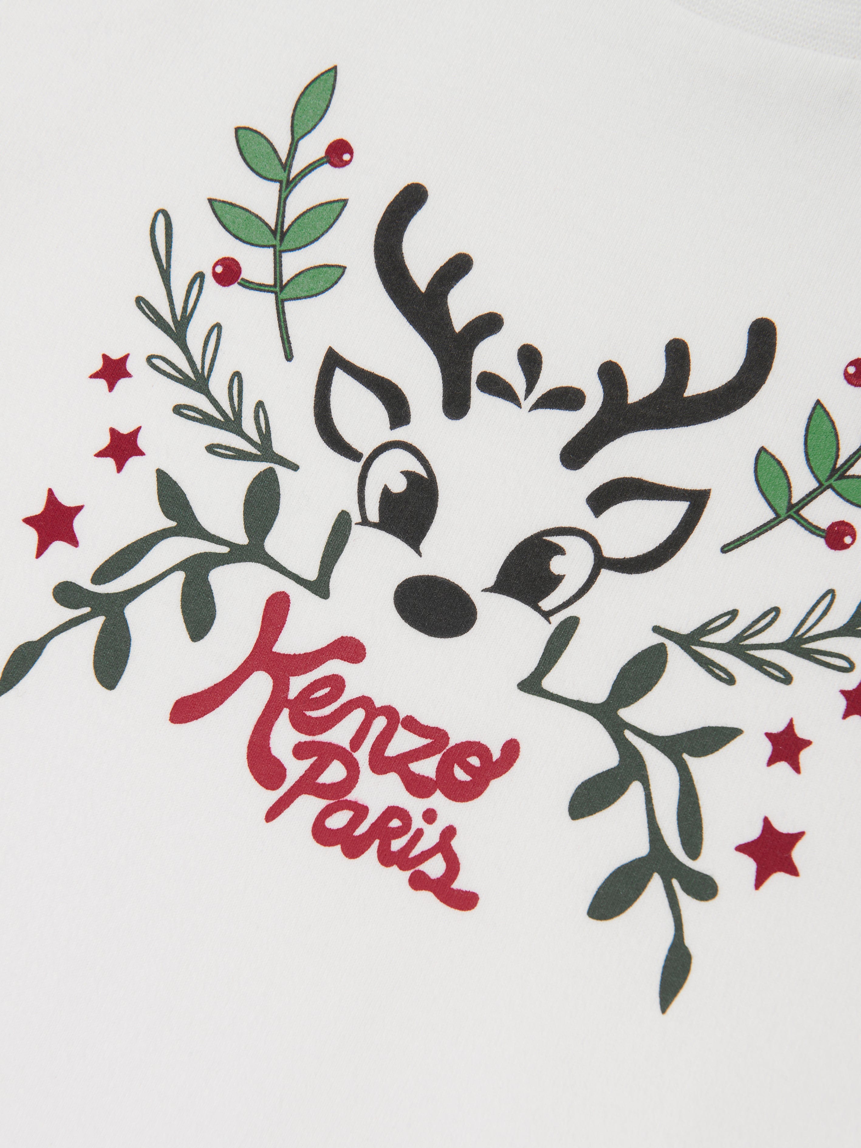 KENZO Boys Reindeer T-Shirt in Ivory