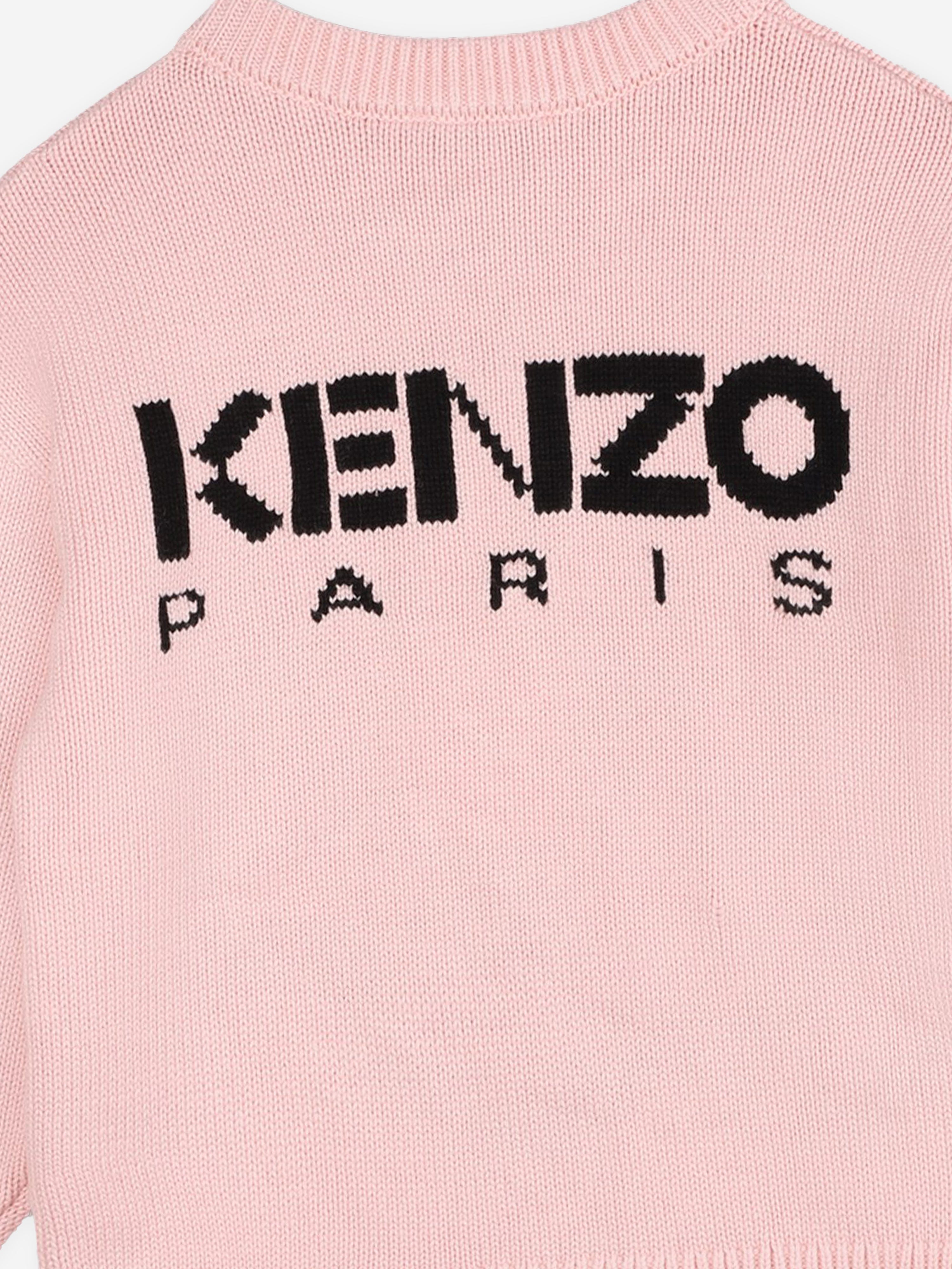 KENZO Girls Boke Flower Jumper in Pink