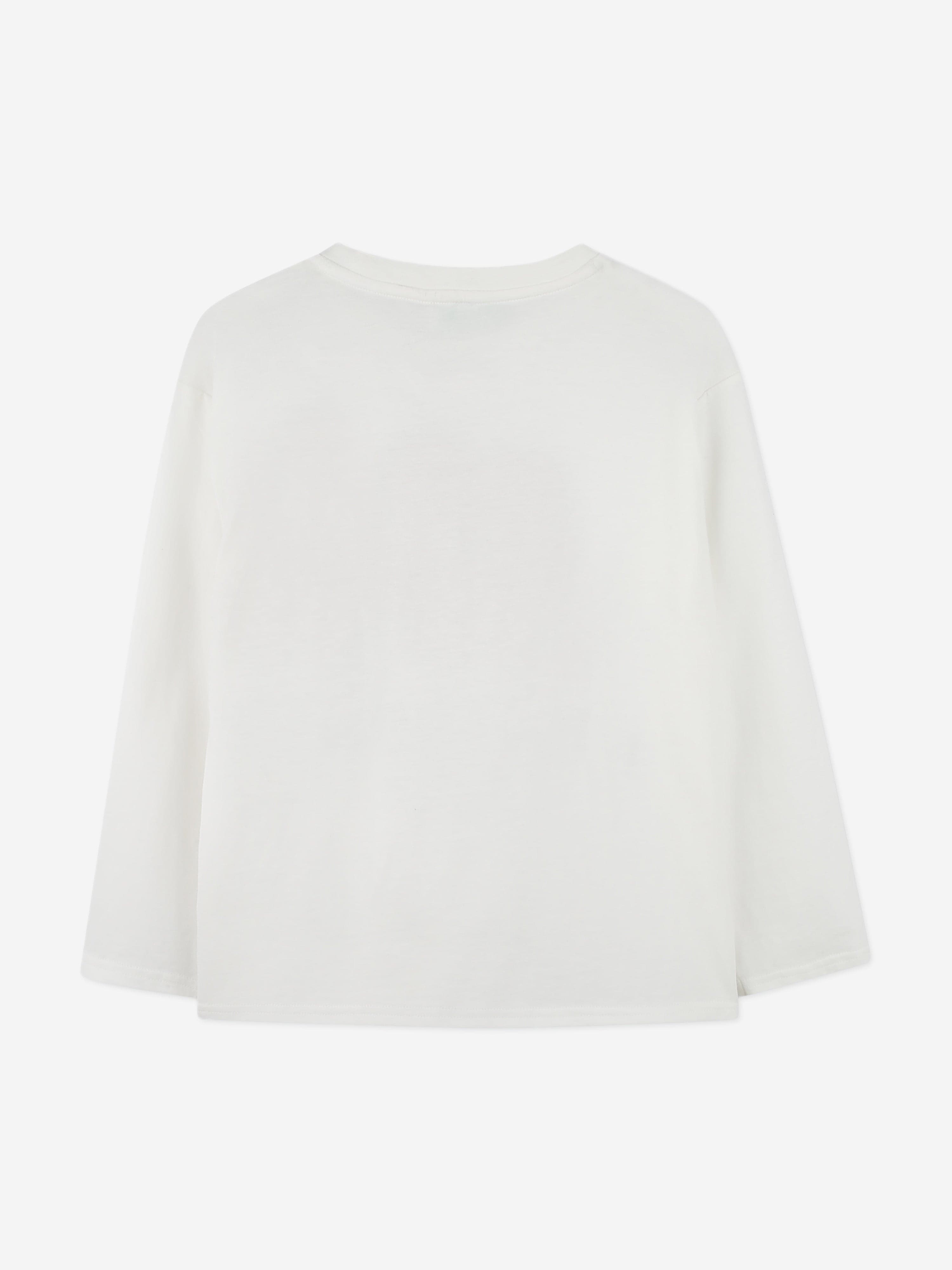 KENZO Kids Long Sleeve Boke Flower T-Shirt in Ivory