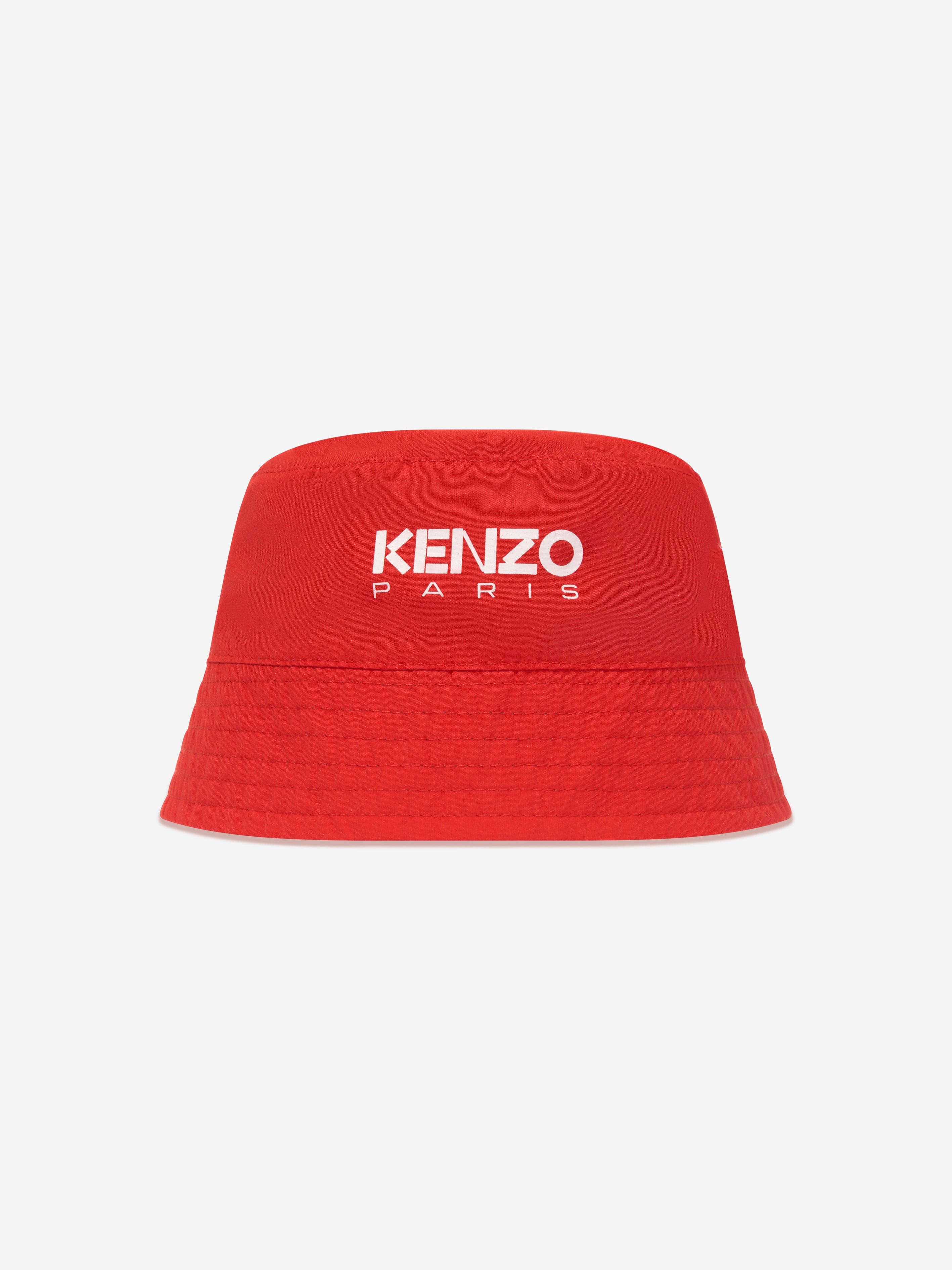 KENZO Girls Reversible Bucket Hat in Blue