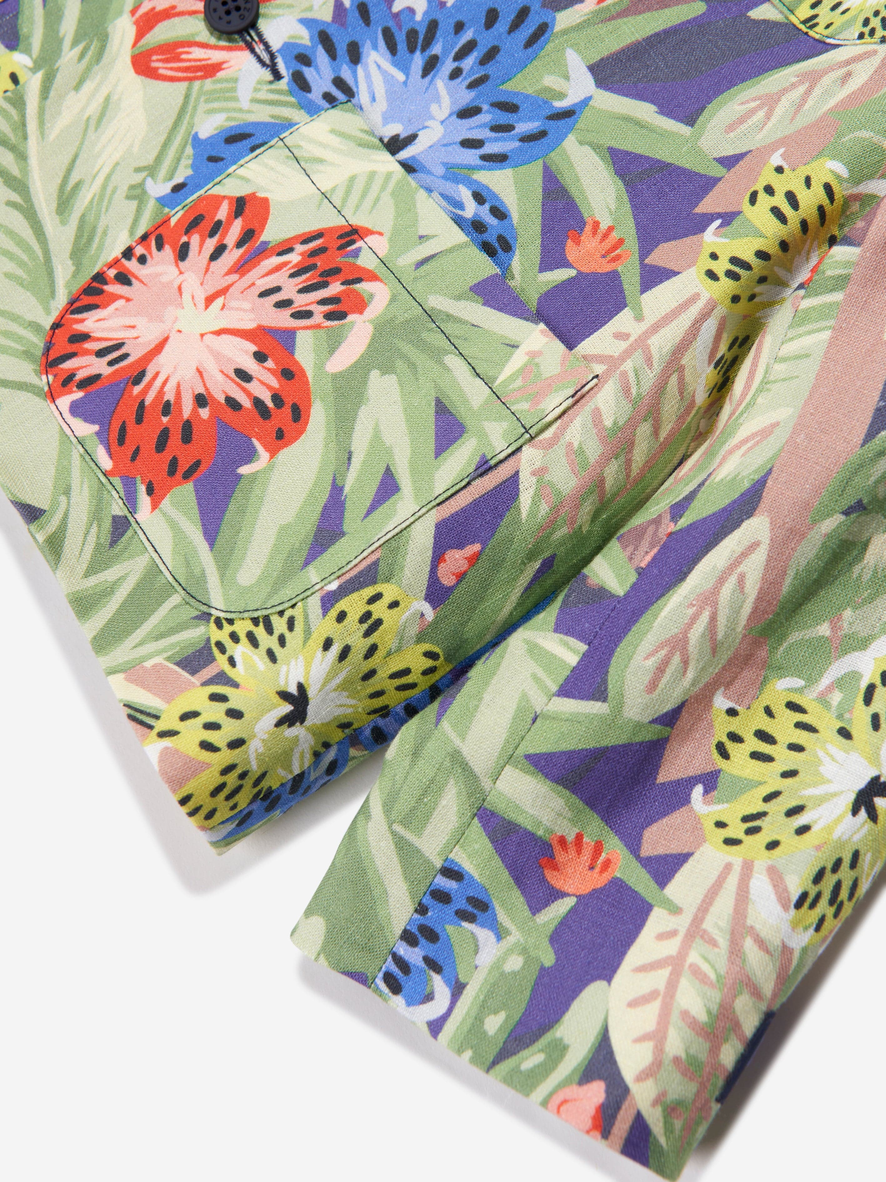 KENZO Boys Varsity Jacket in Navy