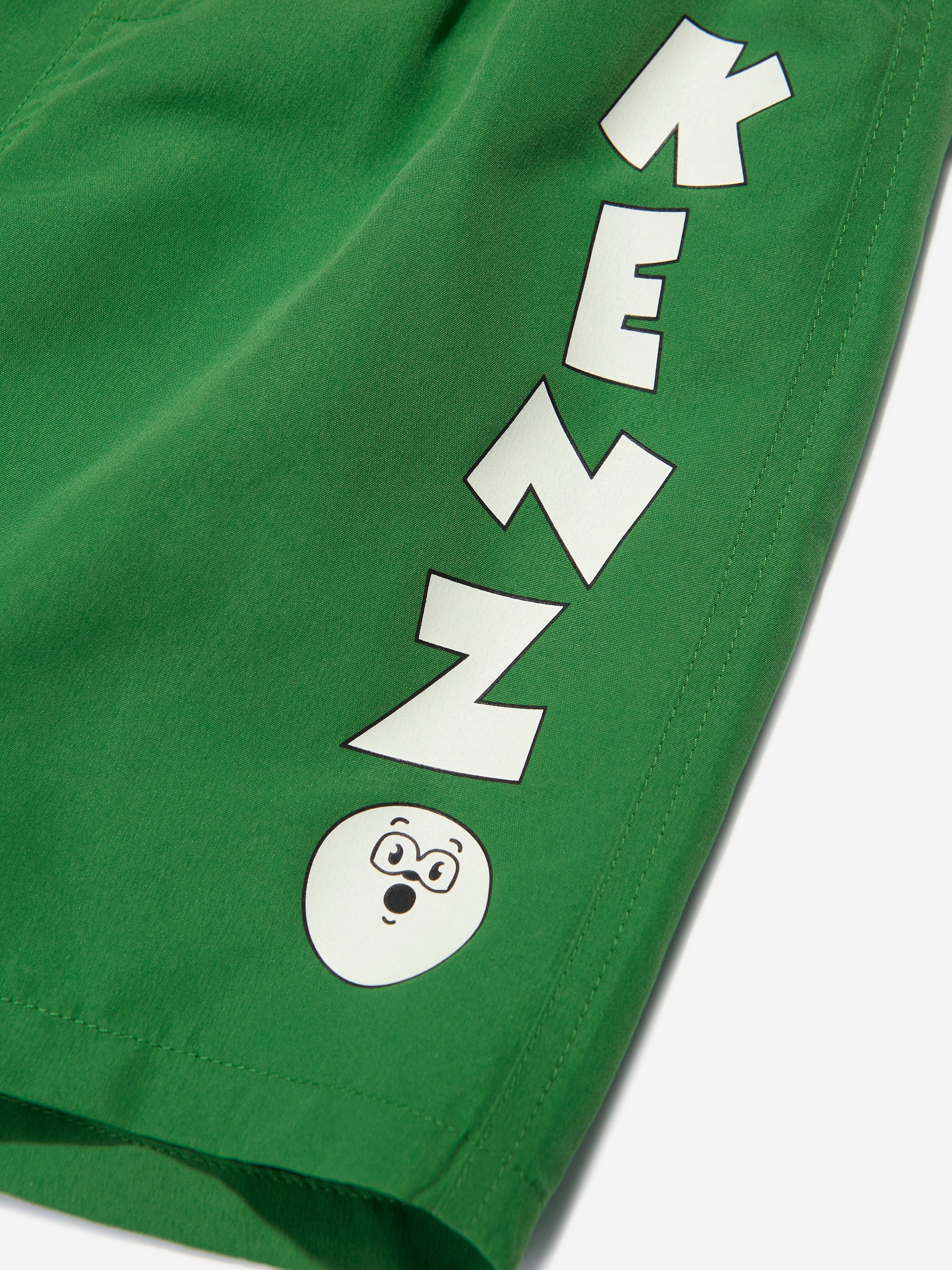 KENZO Boys Logo Swim Shorts in Green