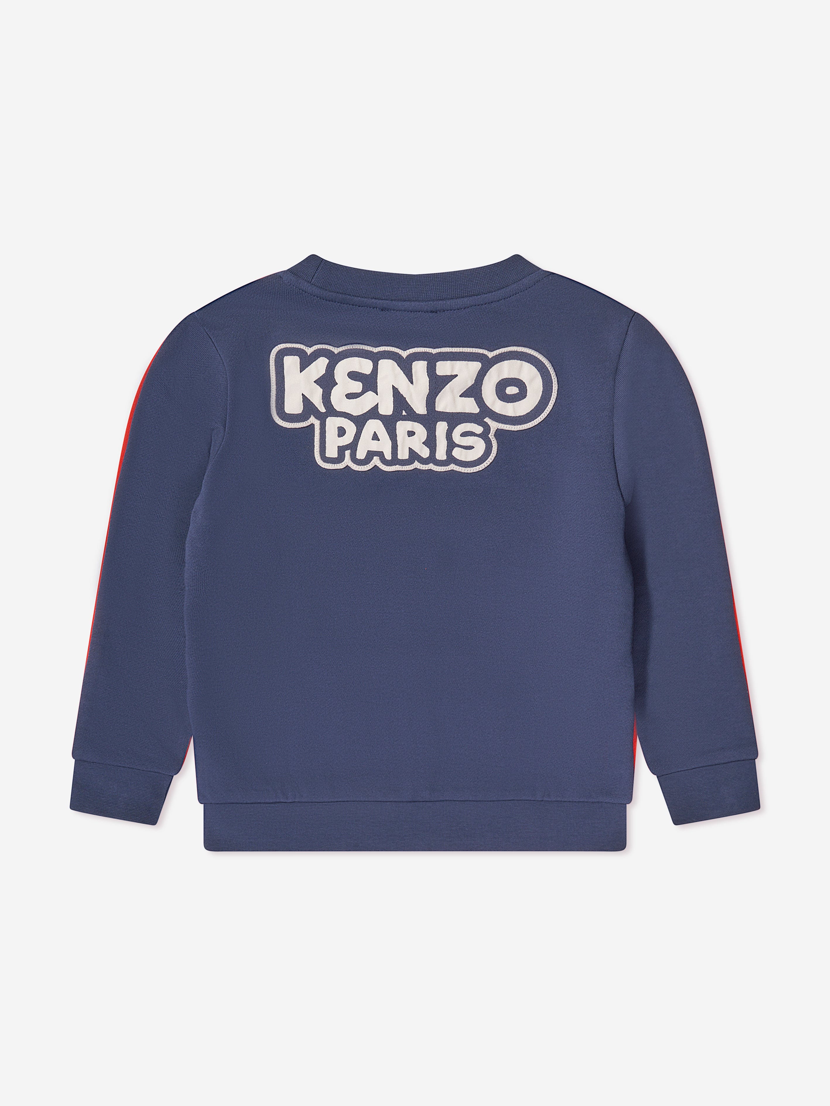 KENZO Boys Badges Sweatshirt in Red