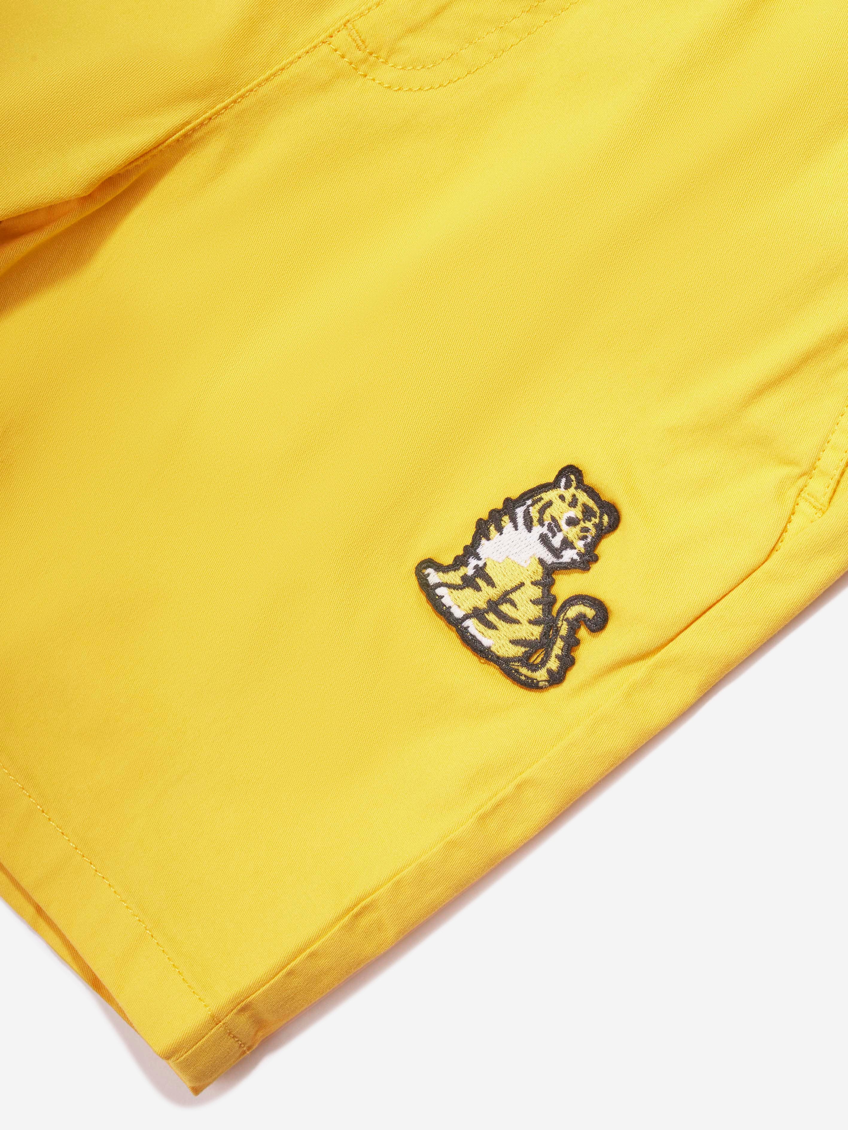 KENZO Boys Kotora Bermuda Shorts in Yellow