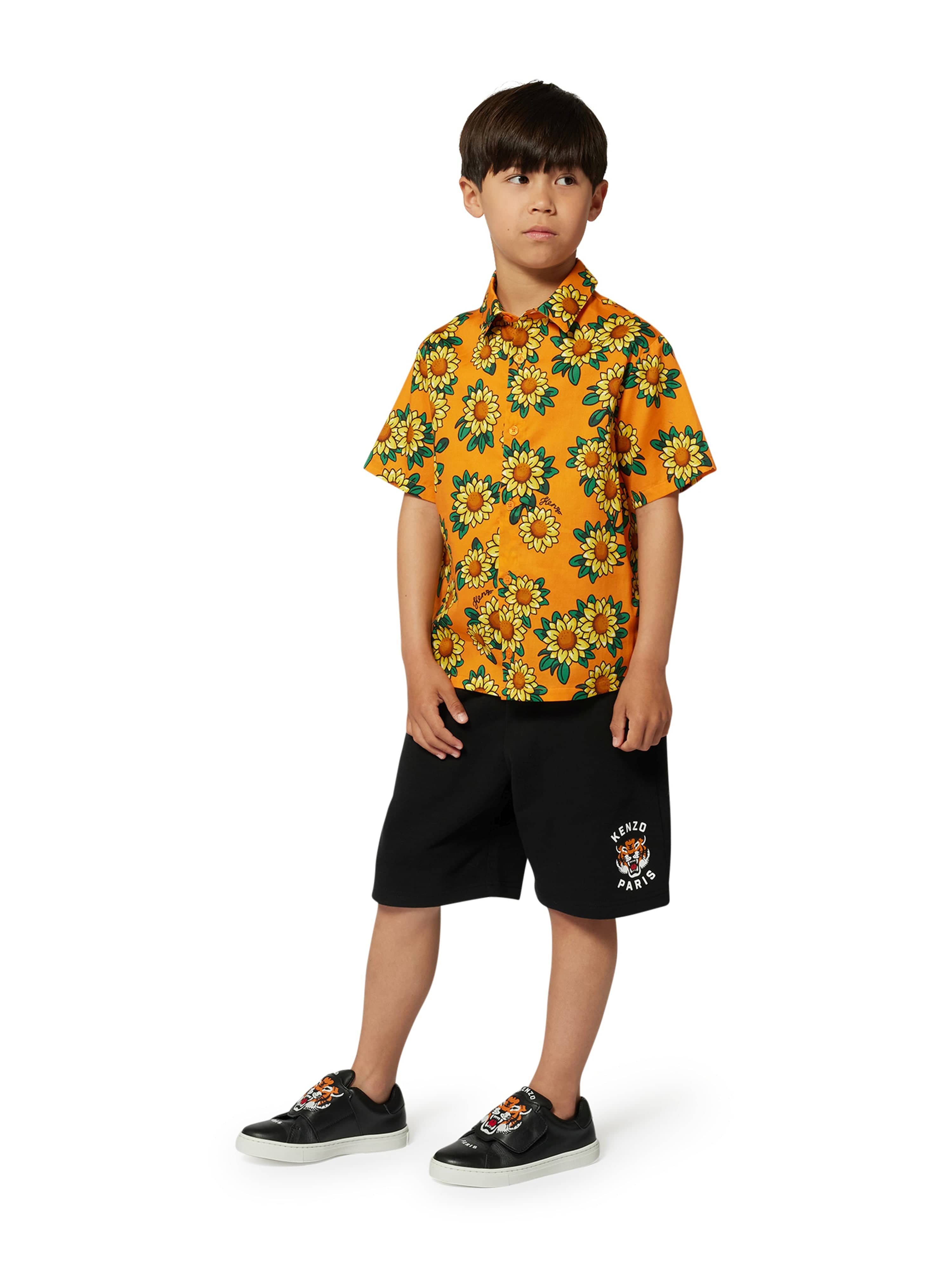 KENZO Kids Tiger Trainers in Grey