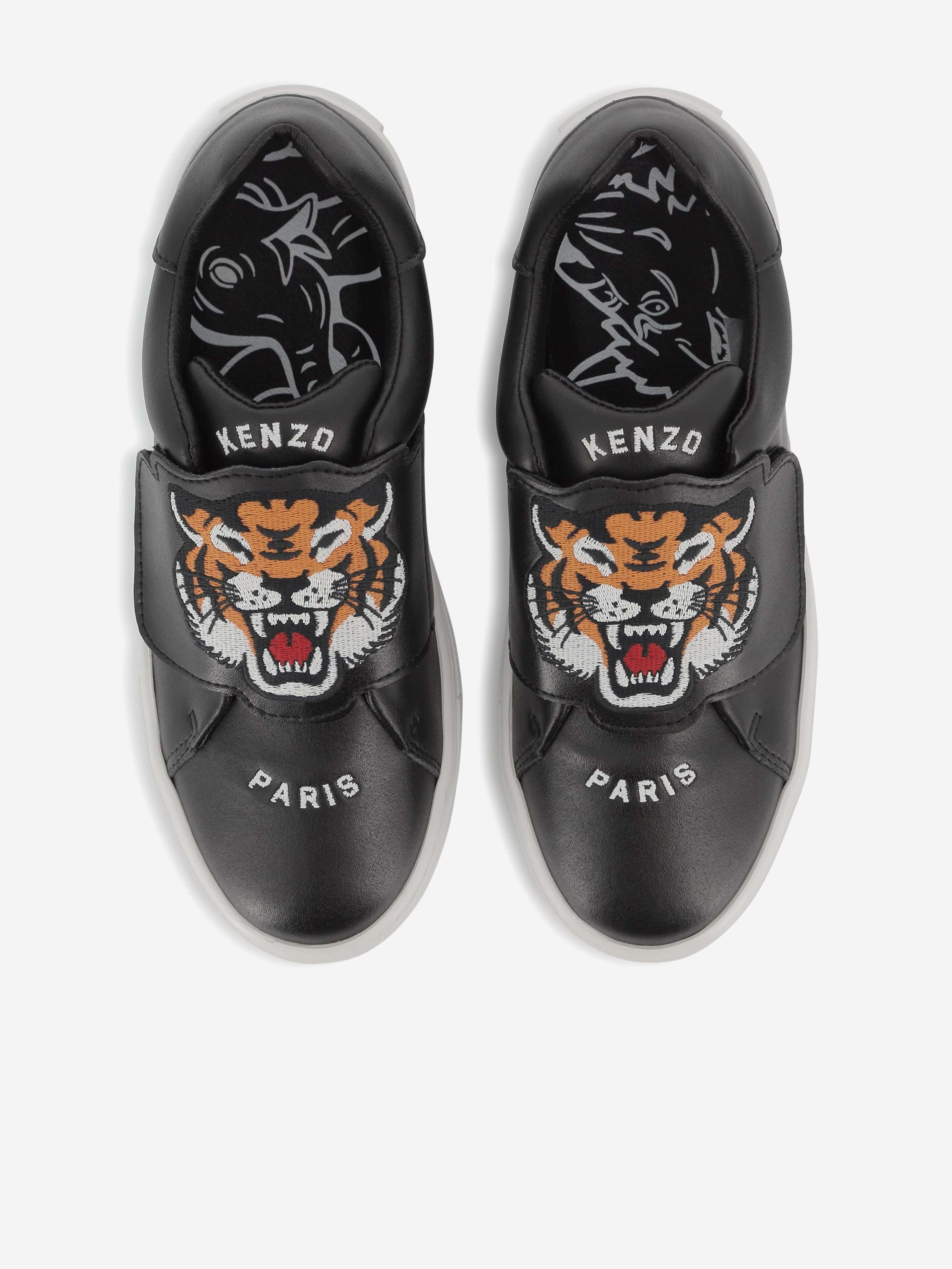 KENZO Kids Tiger Trainers in Grey