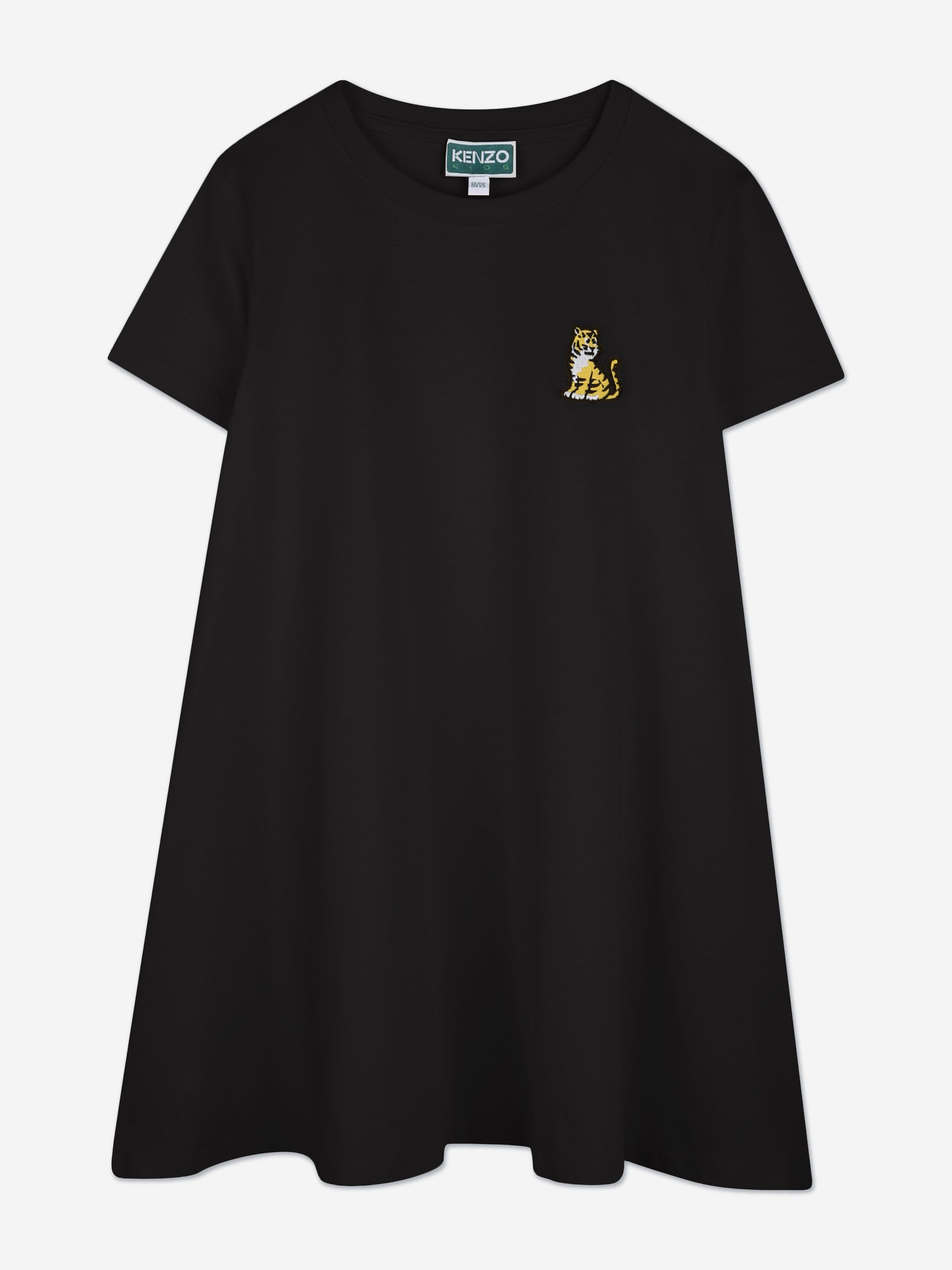 KENZO Girls Kotora Jersey Dress in Black