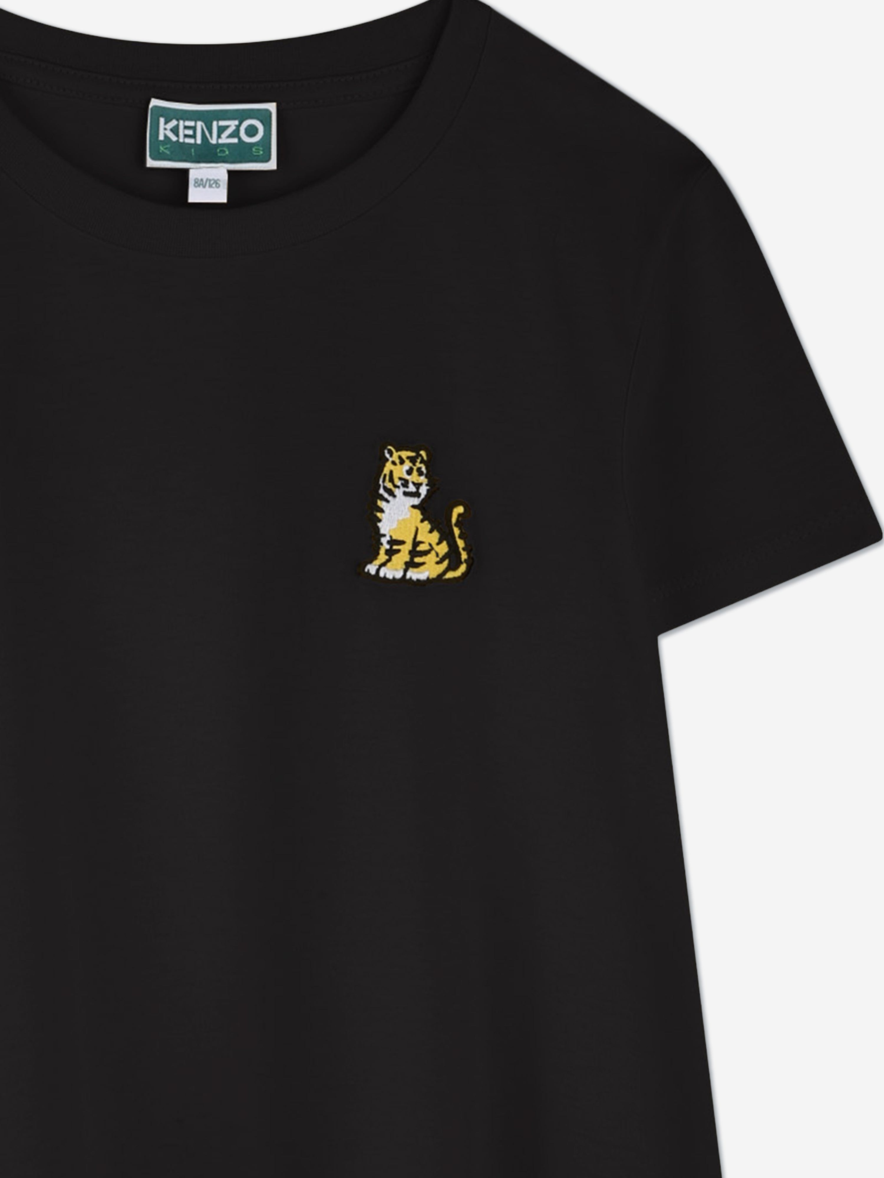 KENZO Girls Kotora Jersey Dress in Black