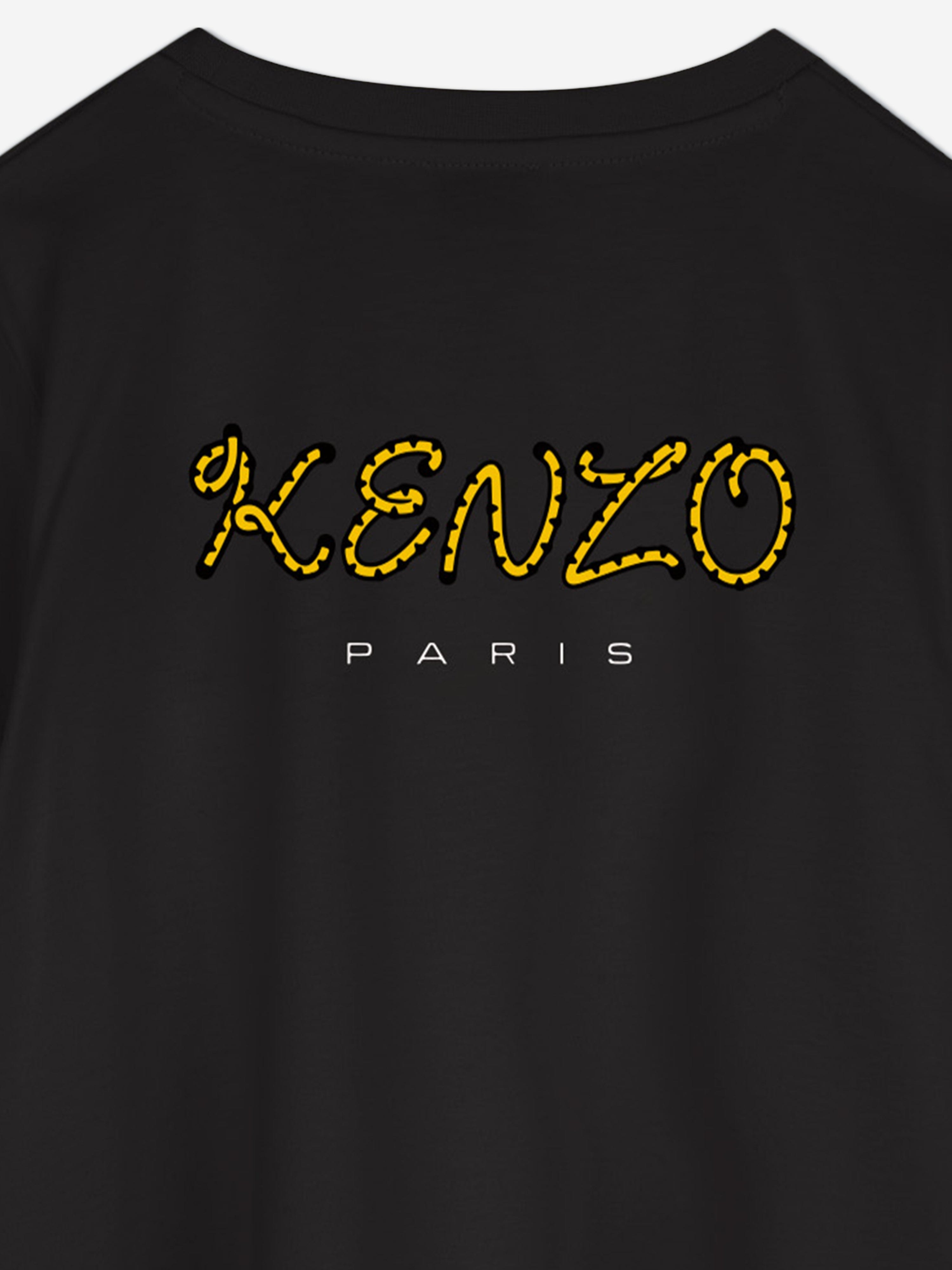 KENZO Girls Kotora Jersey Dress in Black