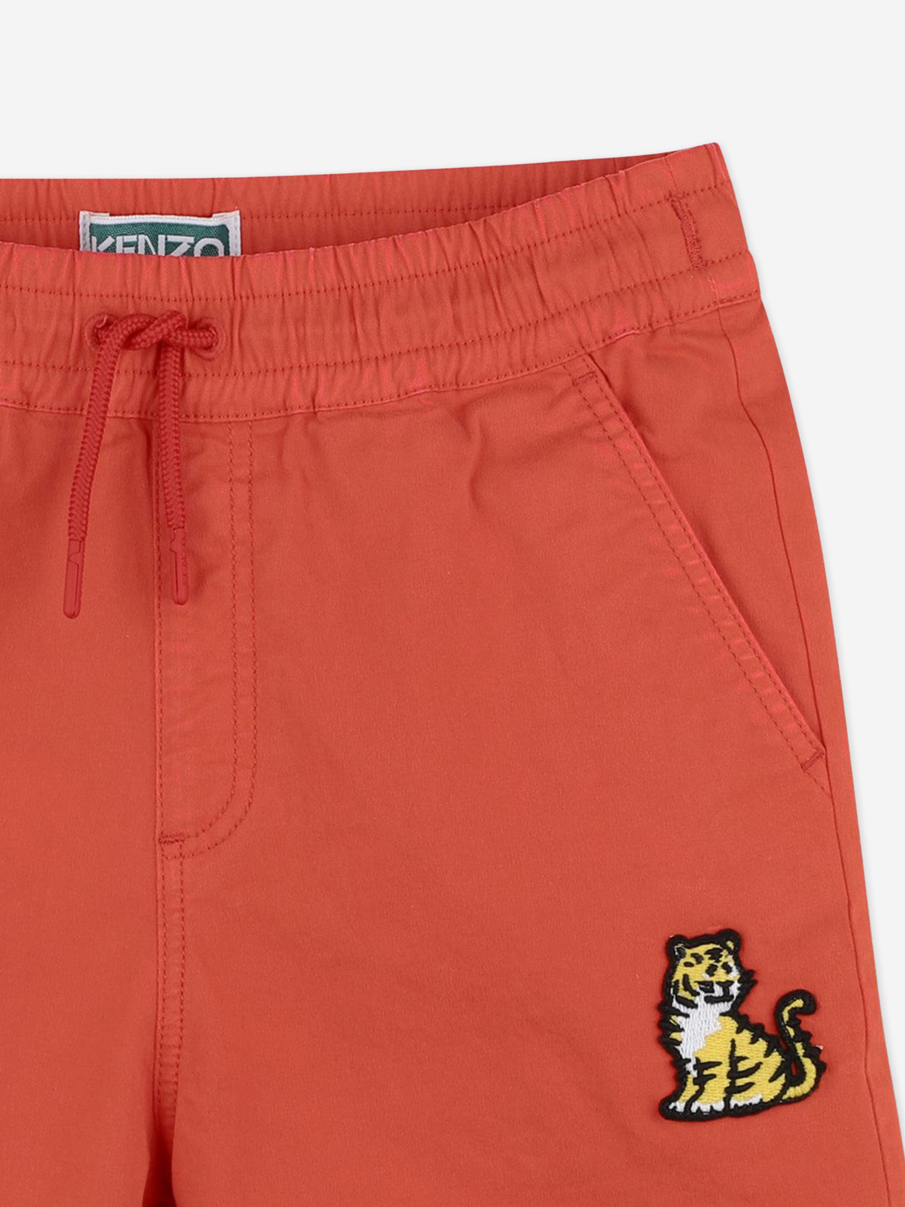 KENZO Boys Kotora Bermuda Shorts in Red
