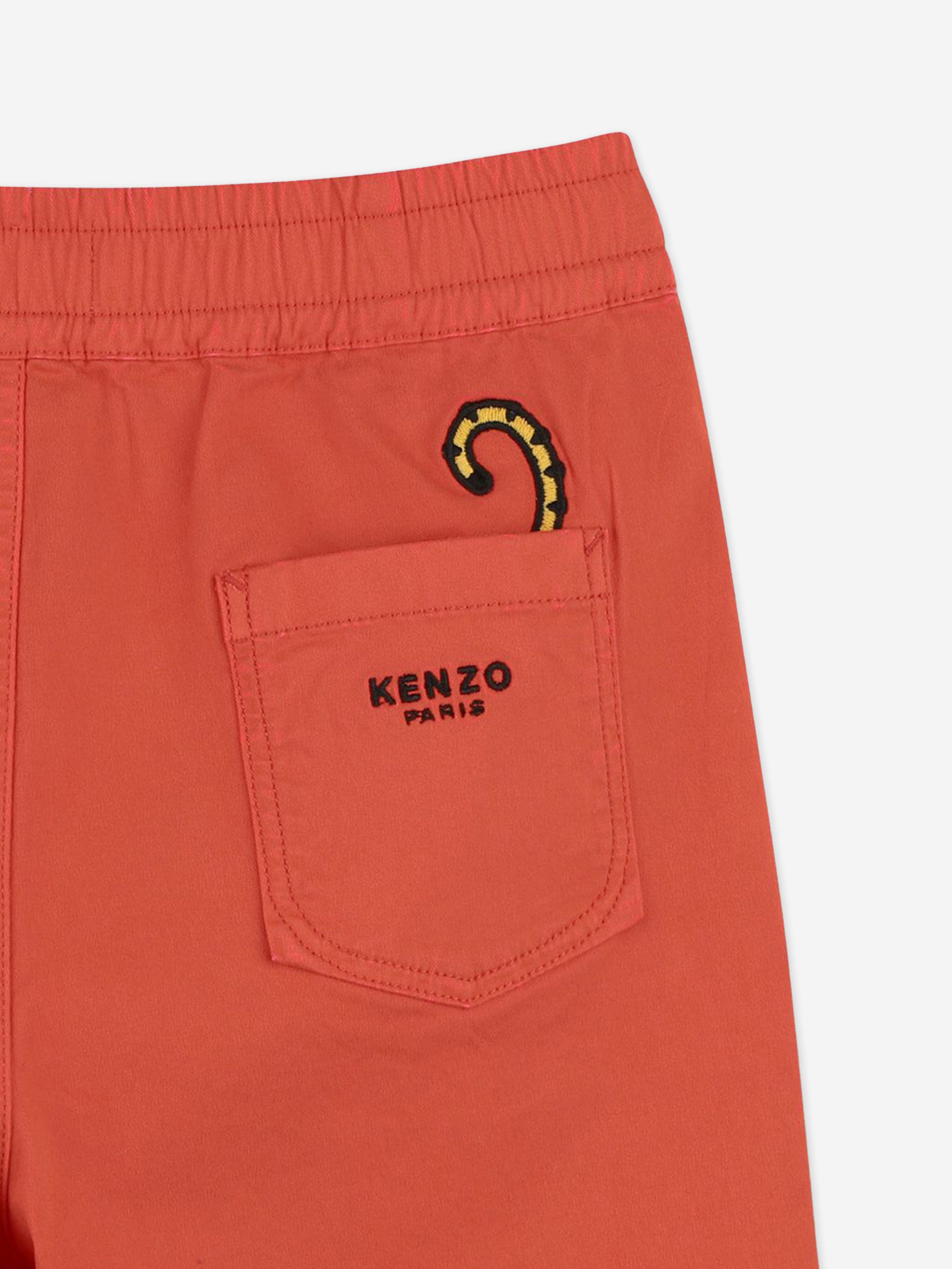 KENZO Boys Kotora Bermuda Shorts in Red