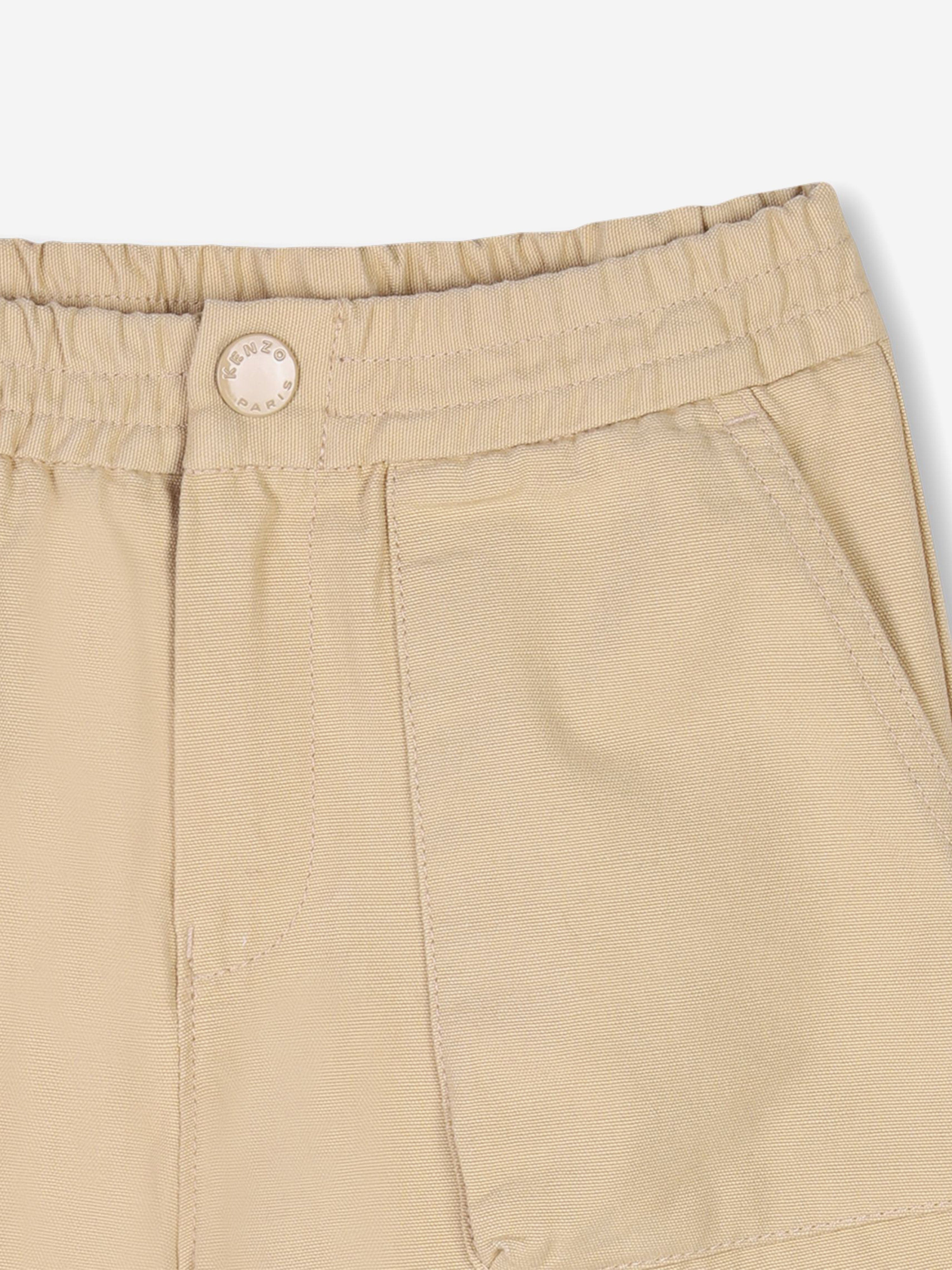 KENZO Boys Sunflower Bermuda Shorts in Beige