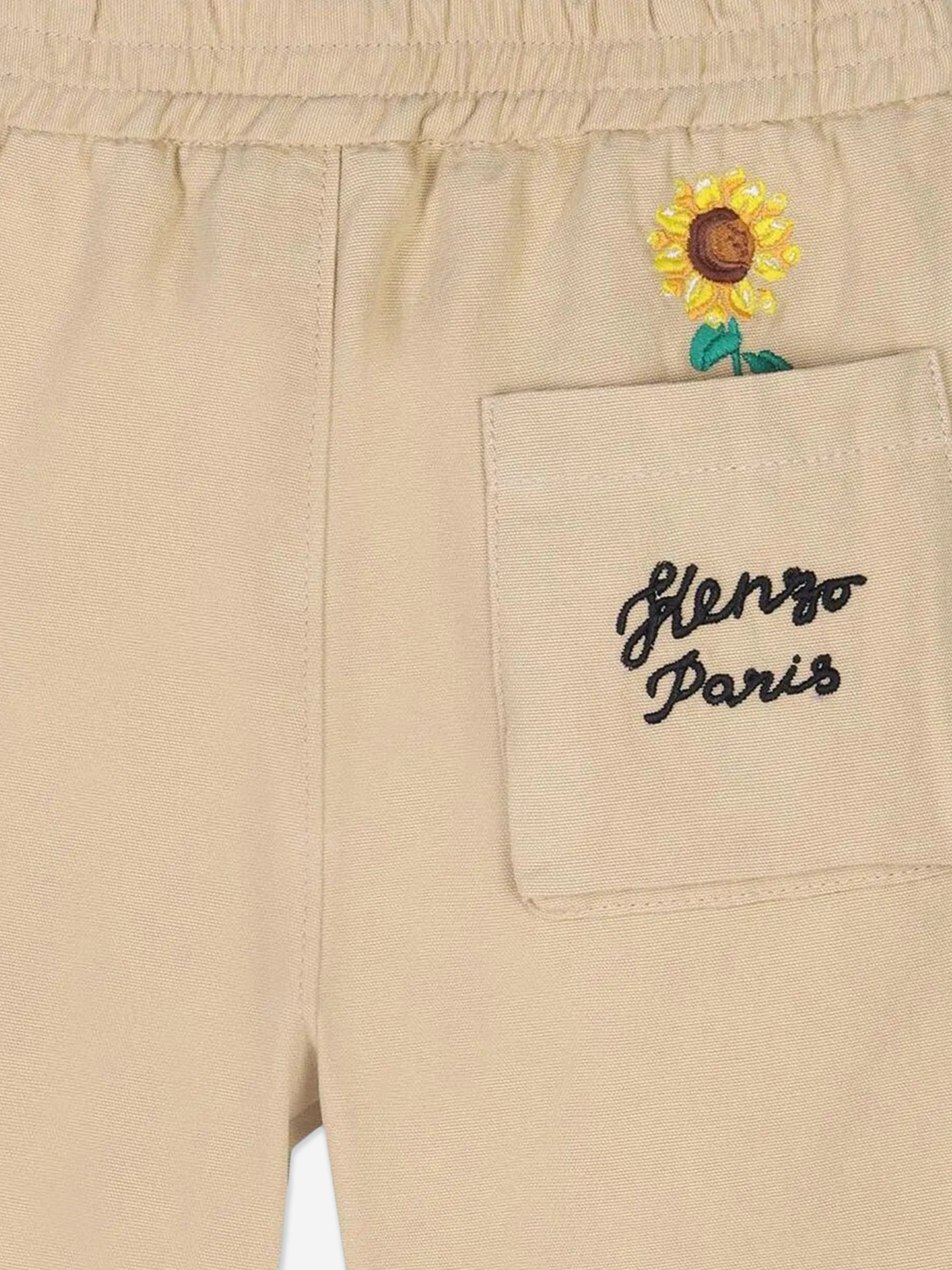 KENZO Boys Sunflower Bermuda Shorts in Beige