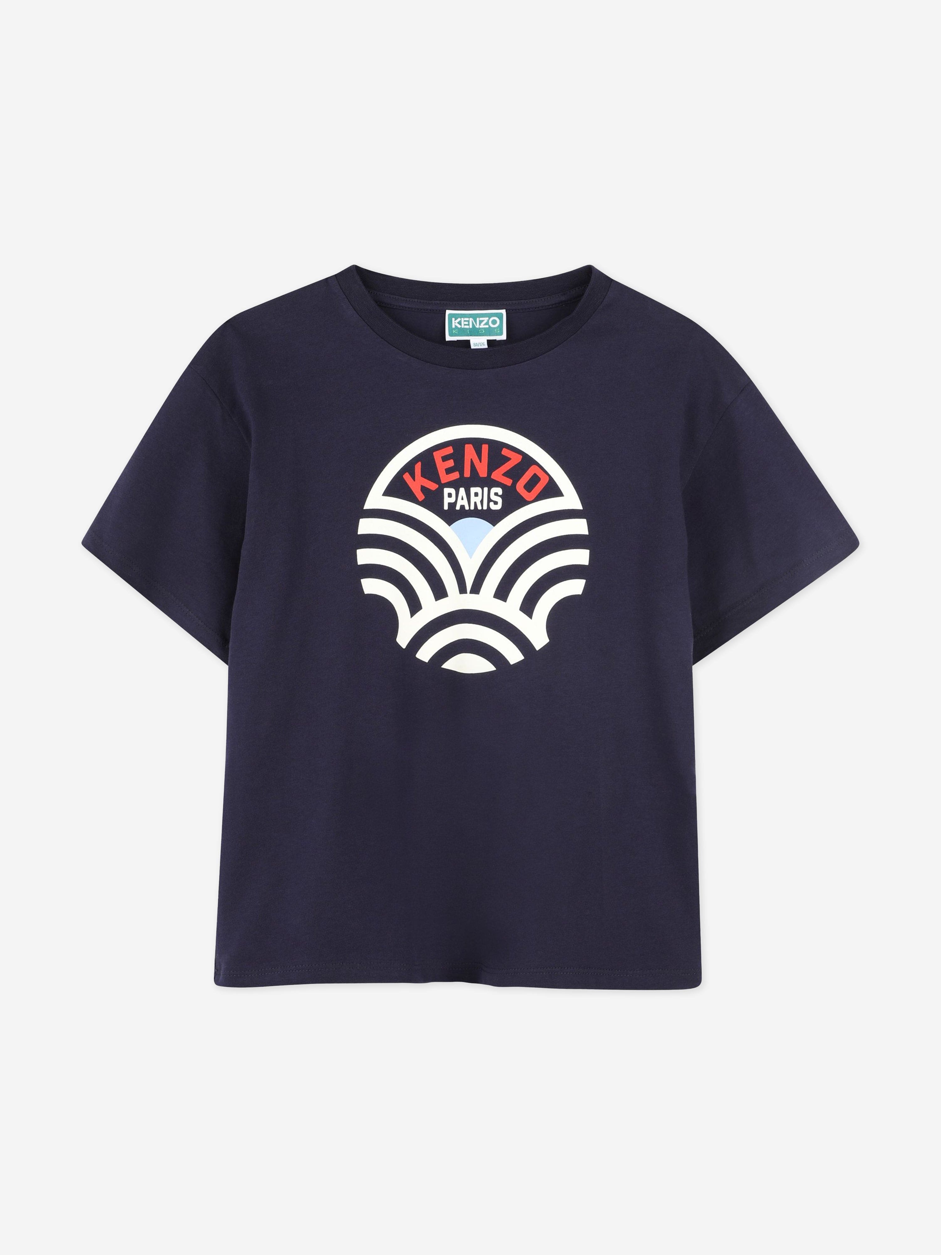 Boys Logo T-Shirt in Navy