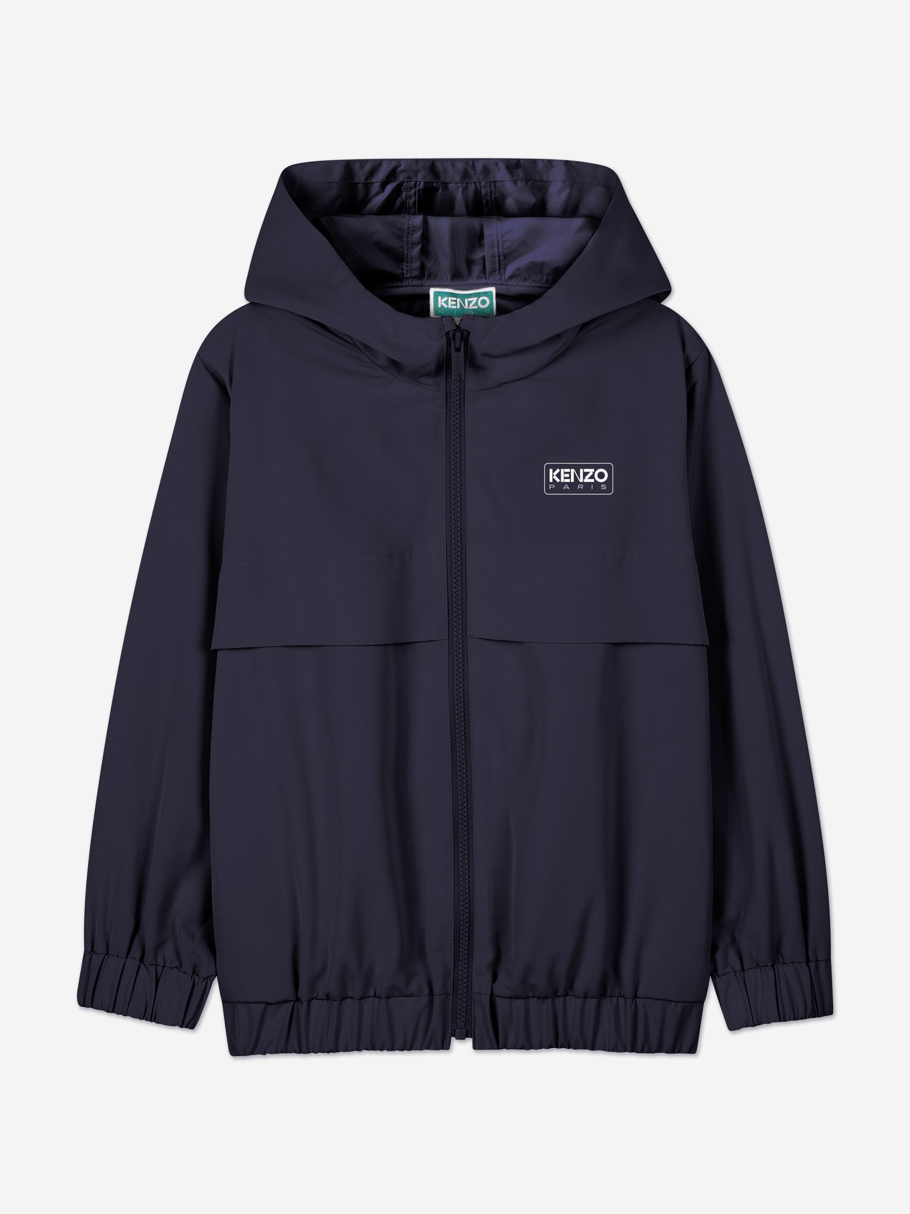 KENZO Kids Hooded Windbreaker in Navy
