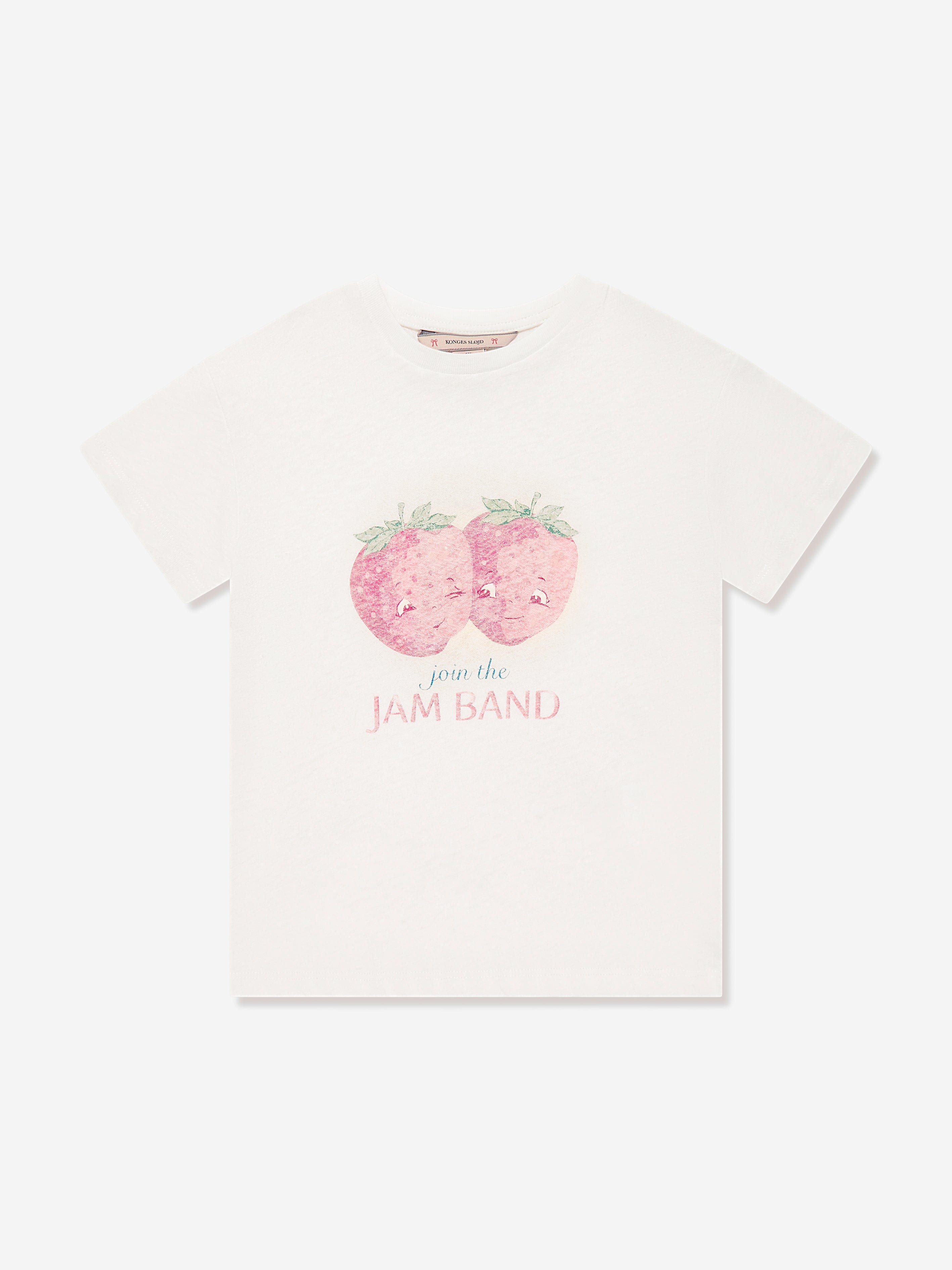 Konges Sløjd Girls Era Strawberry T-Shirt in Ivory