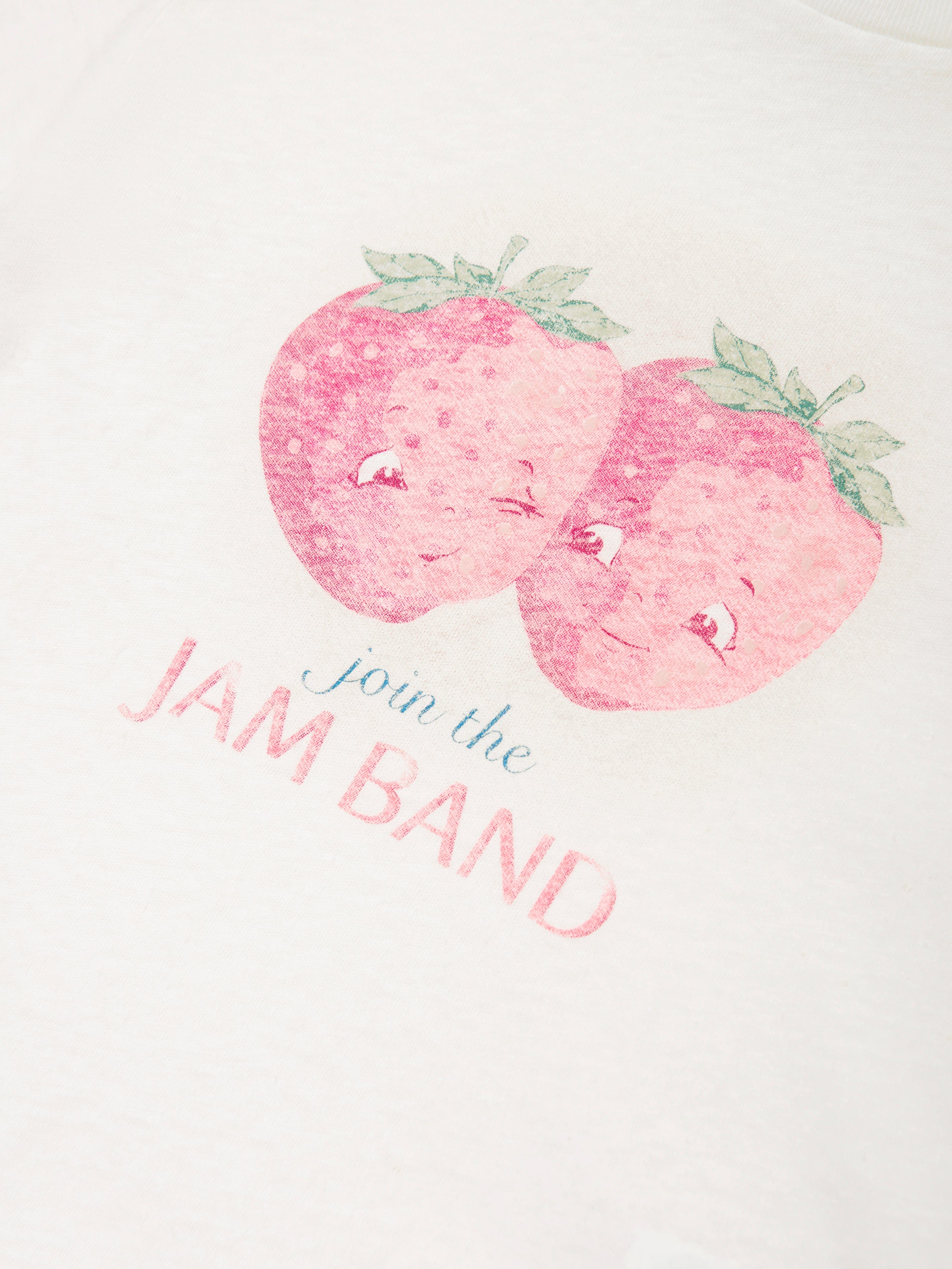 Konges Sløjd Girls Era Strawberry T-Shirt in Ivory