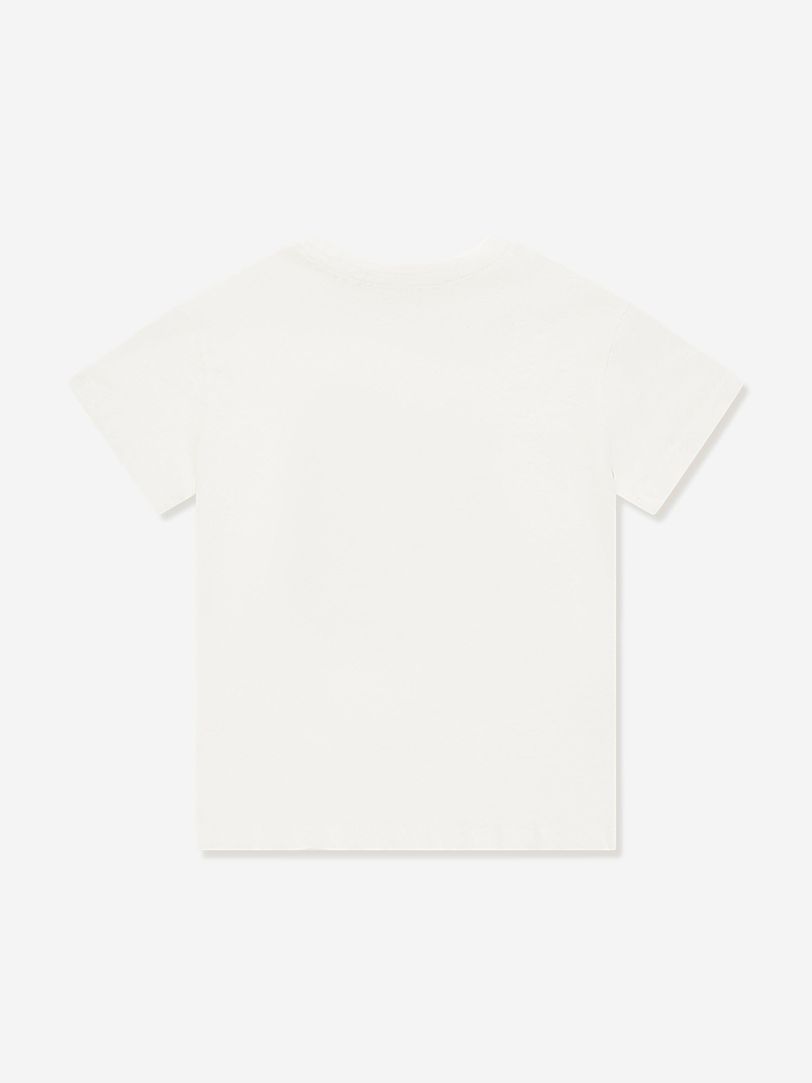 Konges Sløjd Girls Era Flower Basket in T-Shirt in Ivory