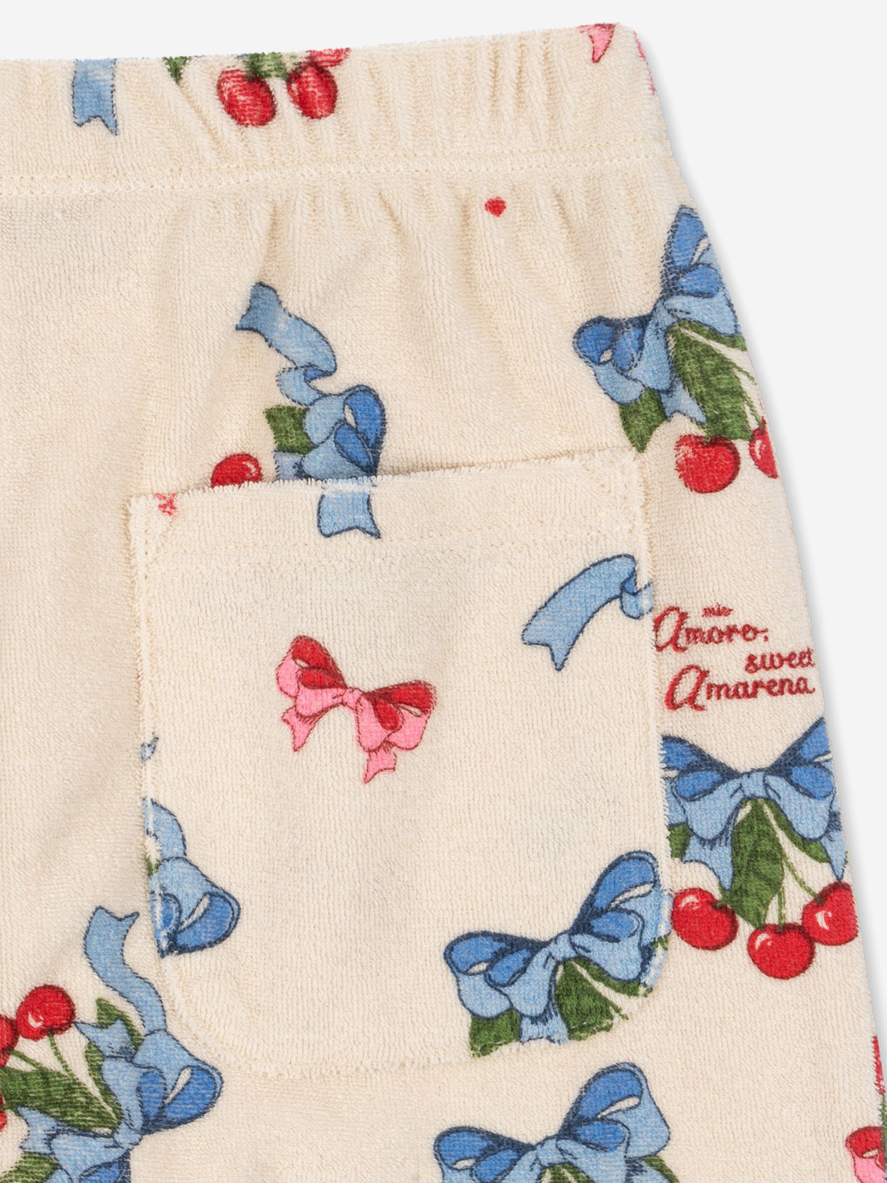 Konges Sløjd Girls Cherry Itty Joggers in Ivory