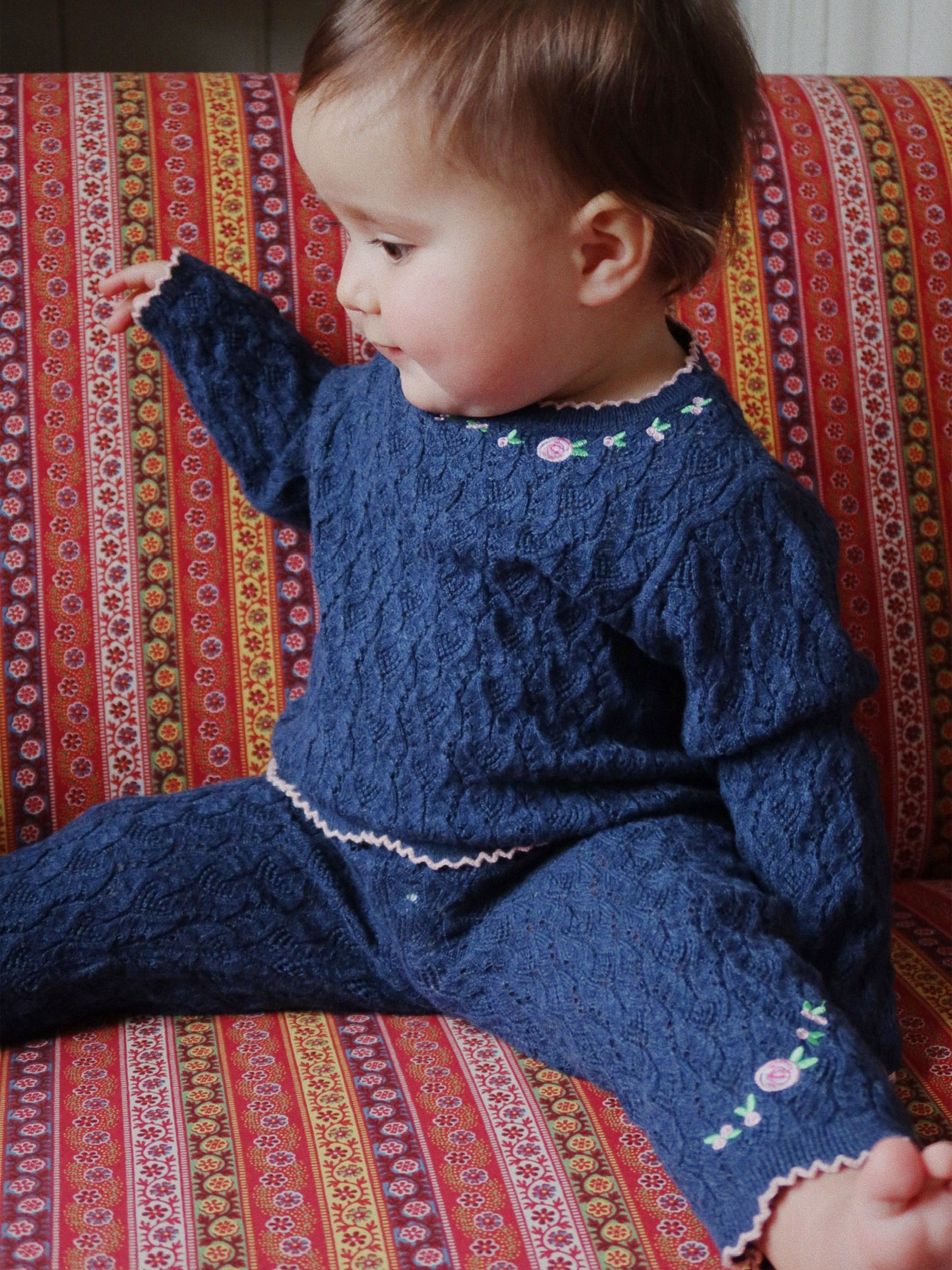 Konges Sløjd Girls Rosier Pants in Navy