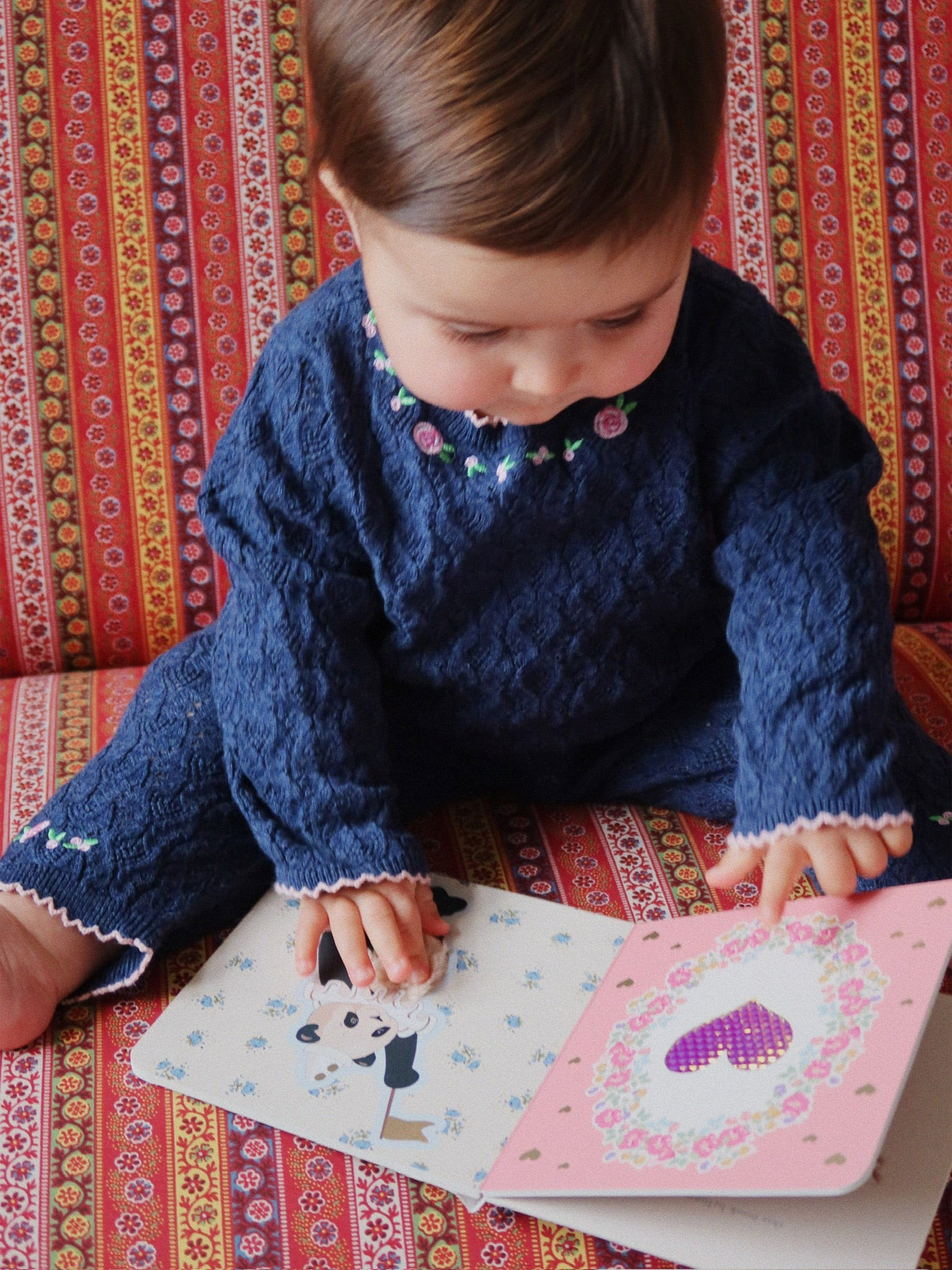 Konges Sløjd Touch and Feel Bear Book in Multicolour (15cm)