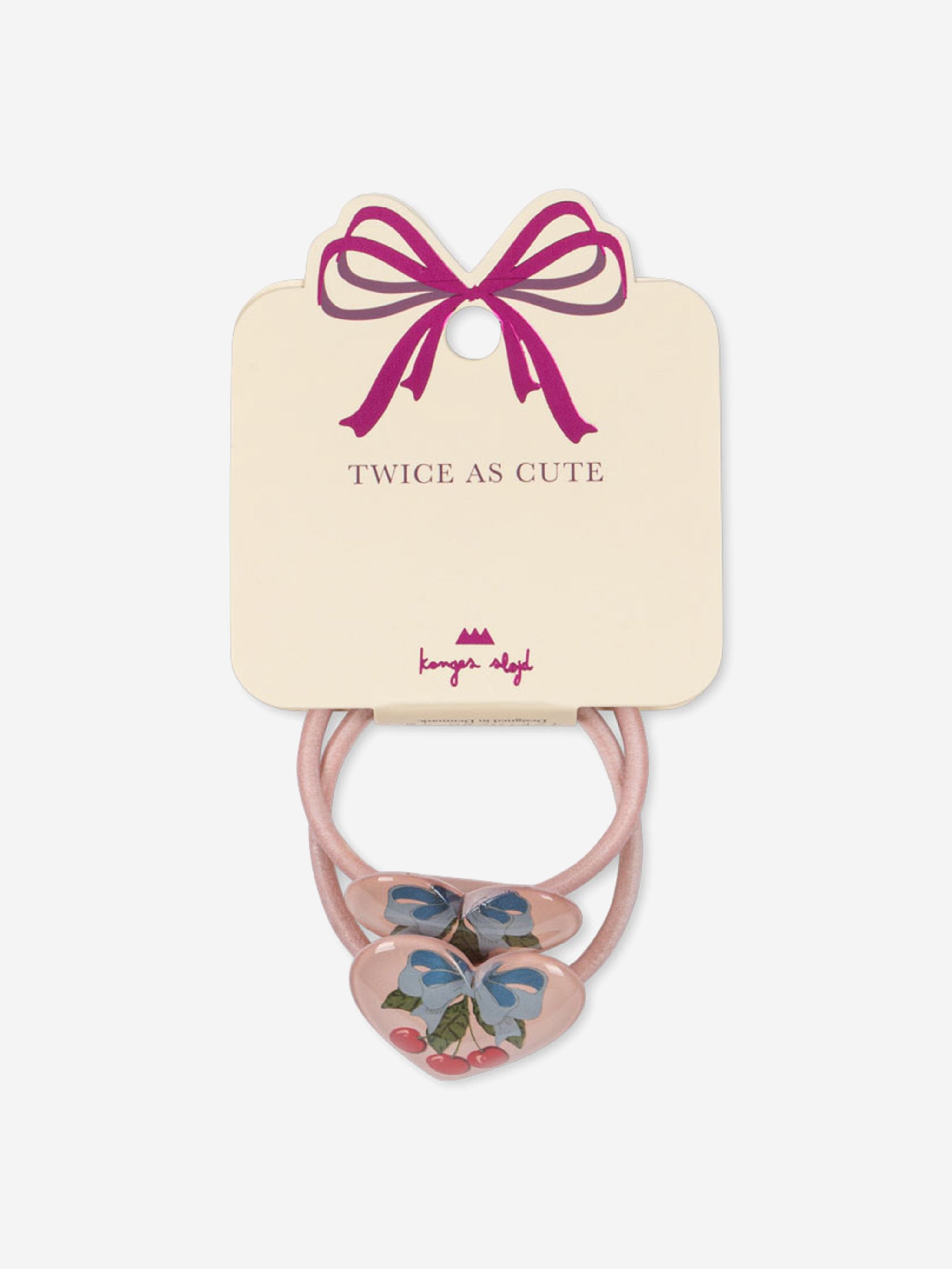 Konges Sløjd Girls 2 Pack Vilma Hair Elastics in Pink