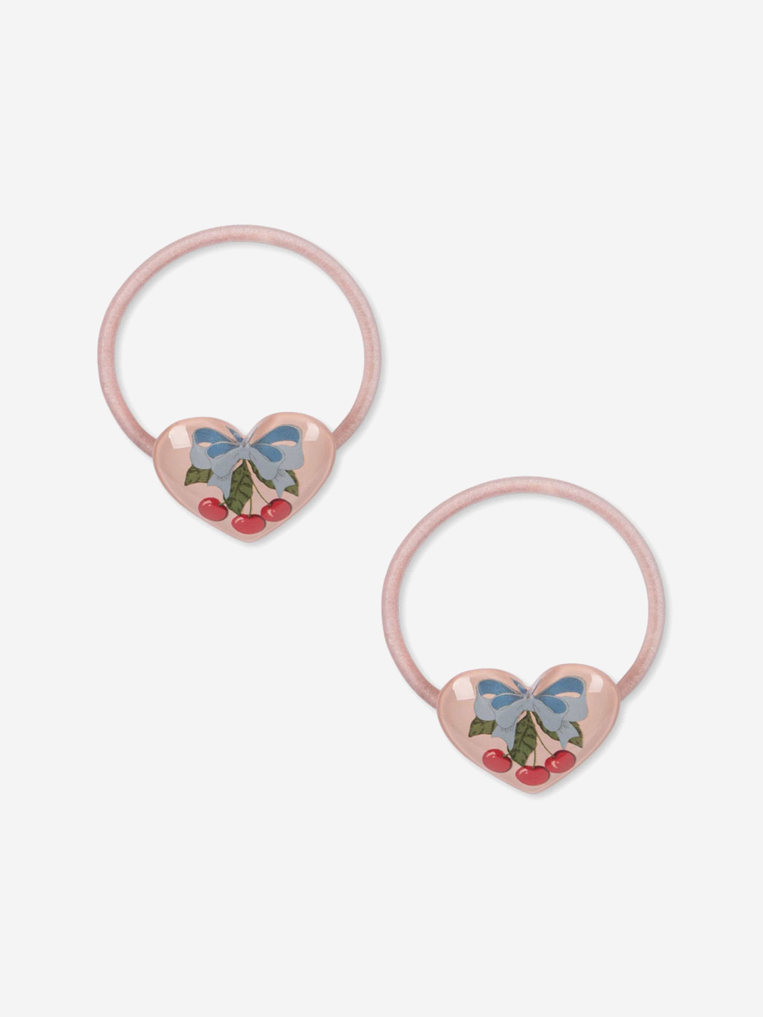 Konges Sløjd Girls 2 Pack Vilma Hair Elastics in Pink