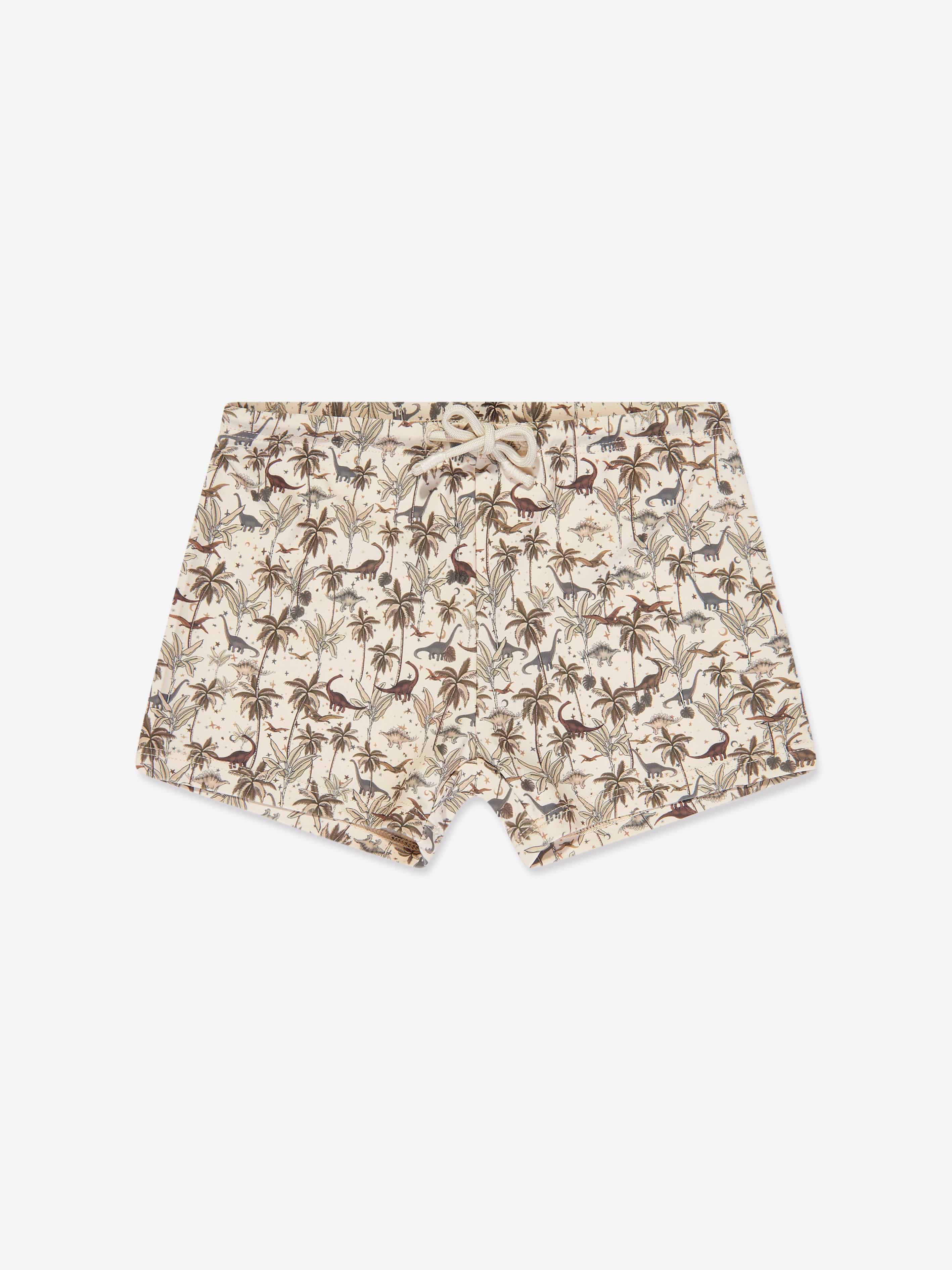 Konges Sløjd Boys Dino Swim Shorts in Multicolour