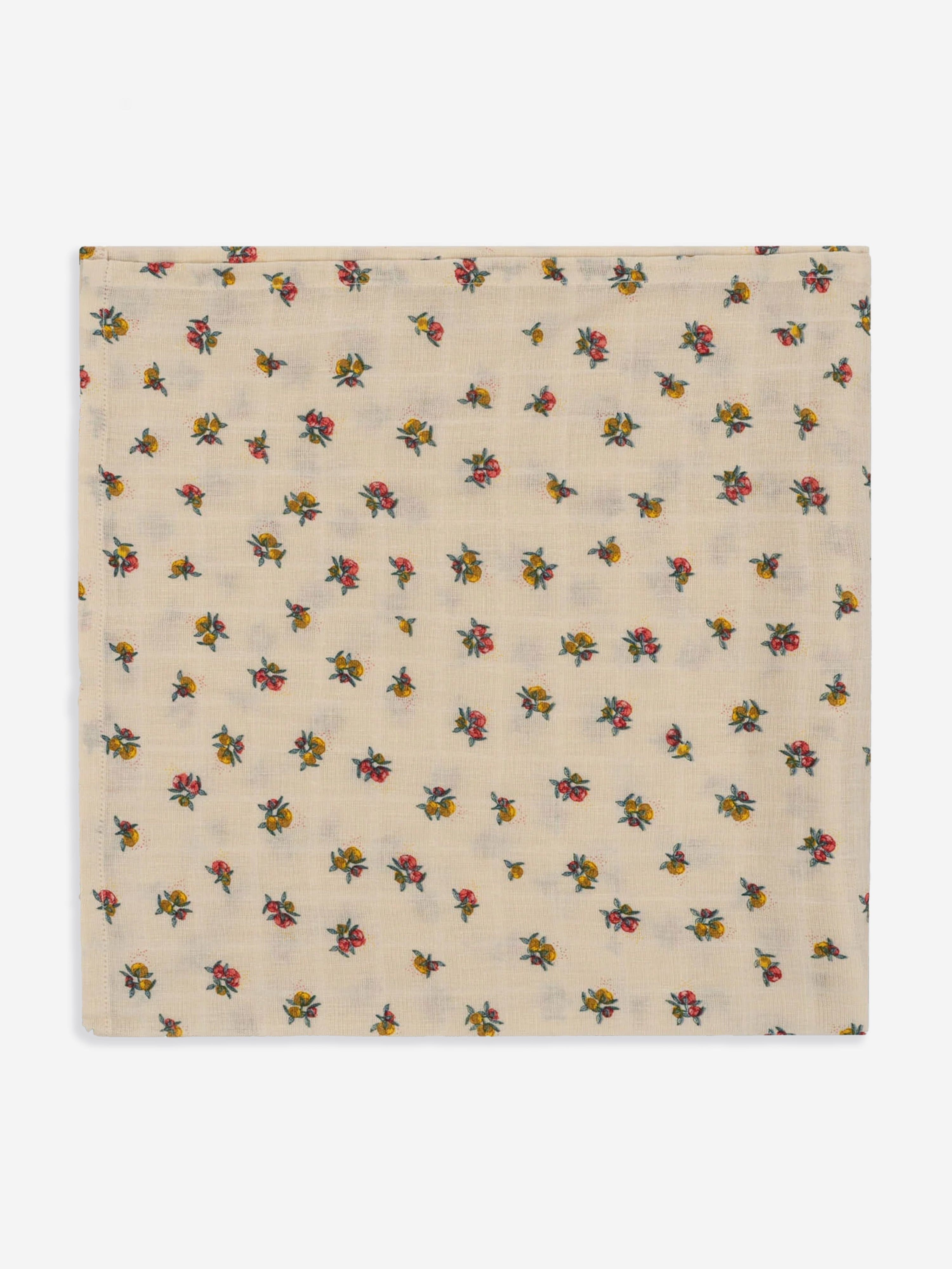 Konges Sløjd Baby Girls Peony Muslin Swaddle in Multicolour (115cm)