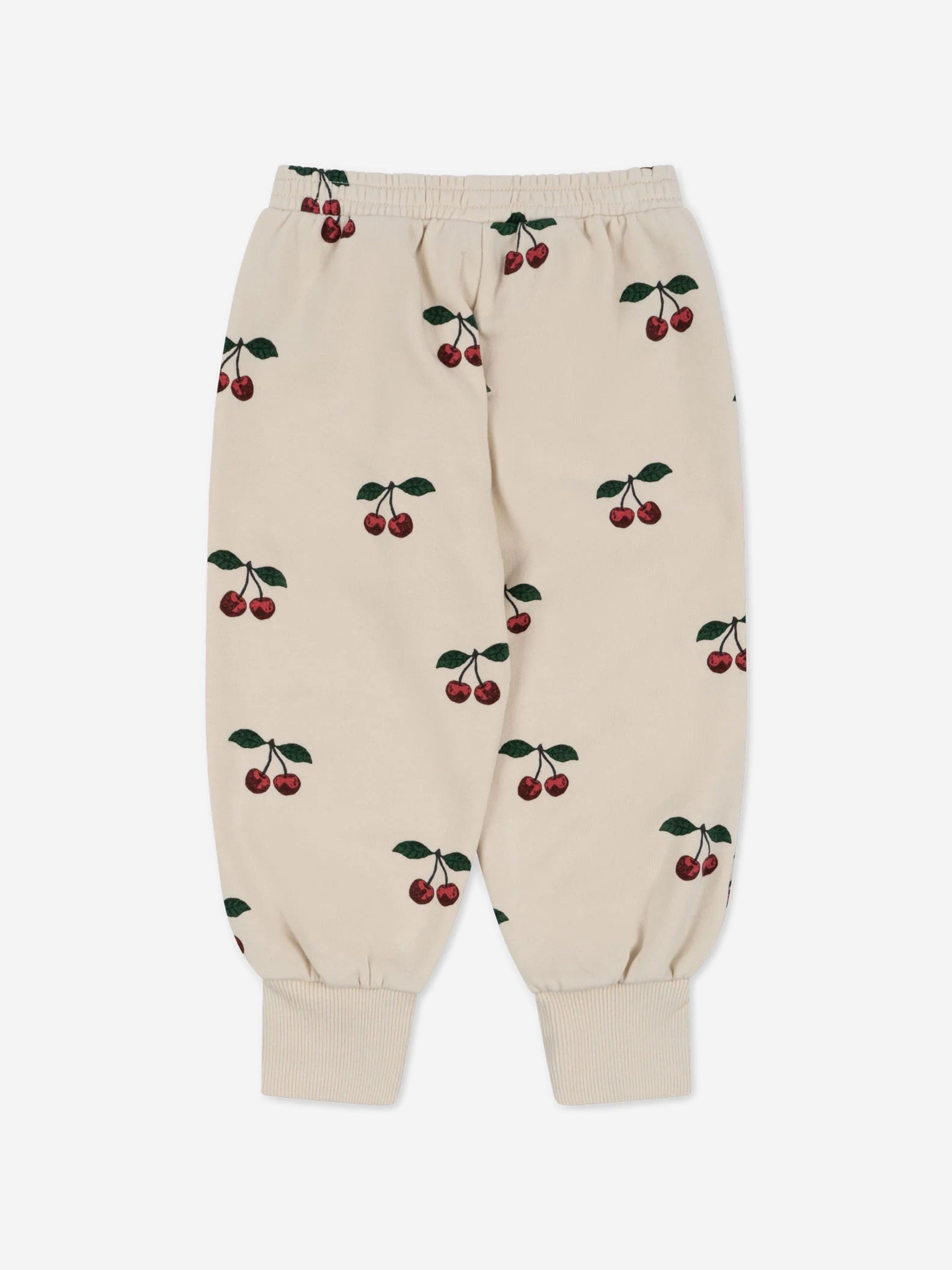 Konges Sløjd Girls Lou Frill Cherry Joggers in Multicolour