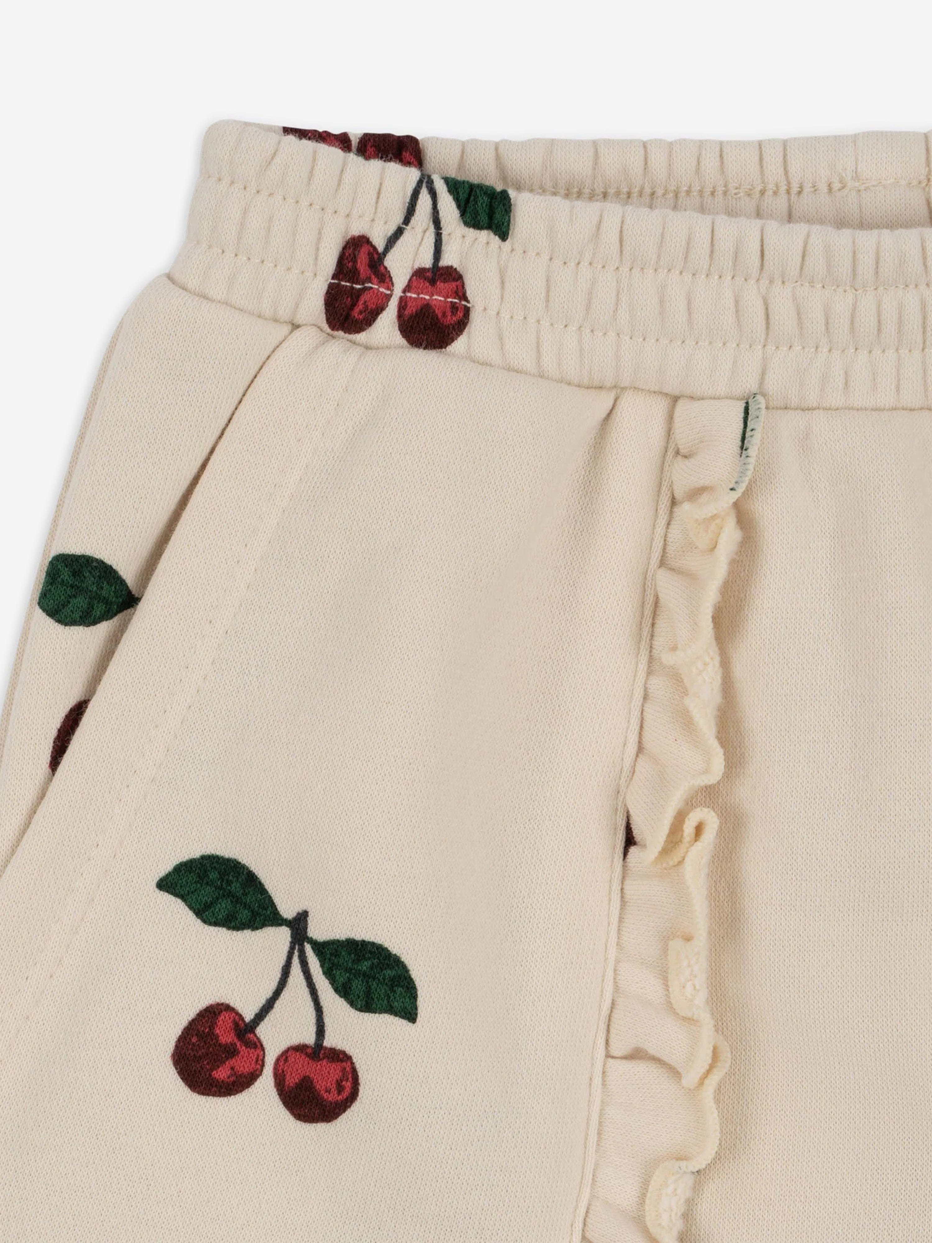 Konges Sløjd Girls Lou Frill Cherry Joggers in Multicolour