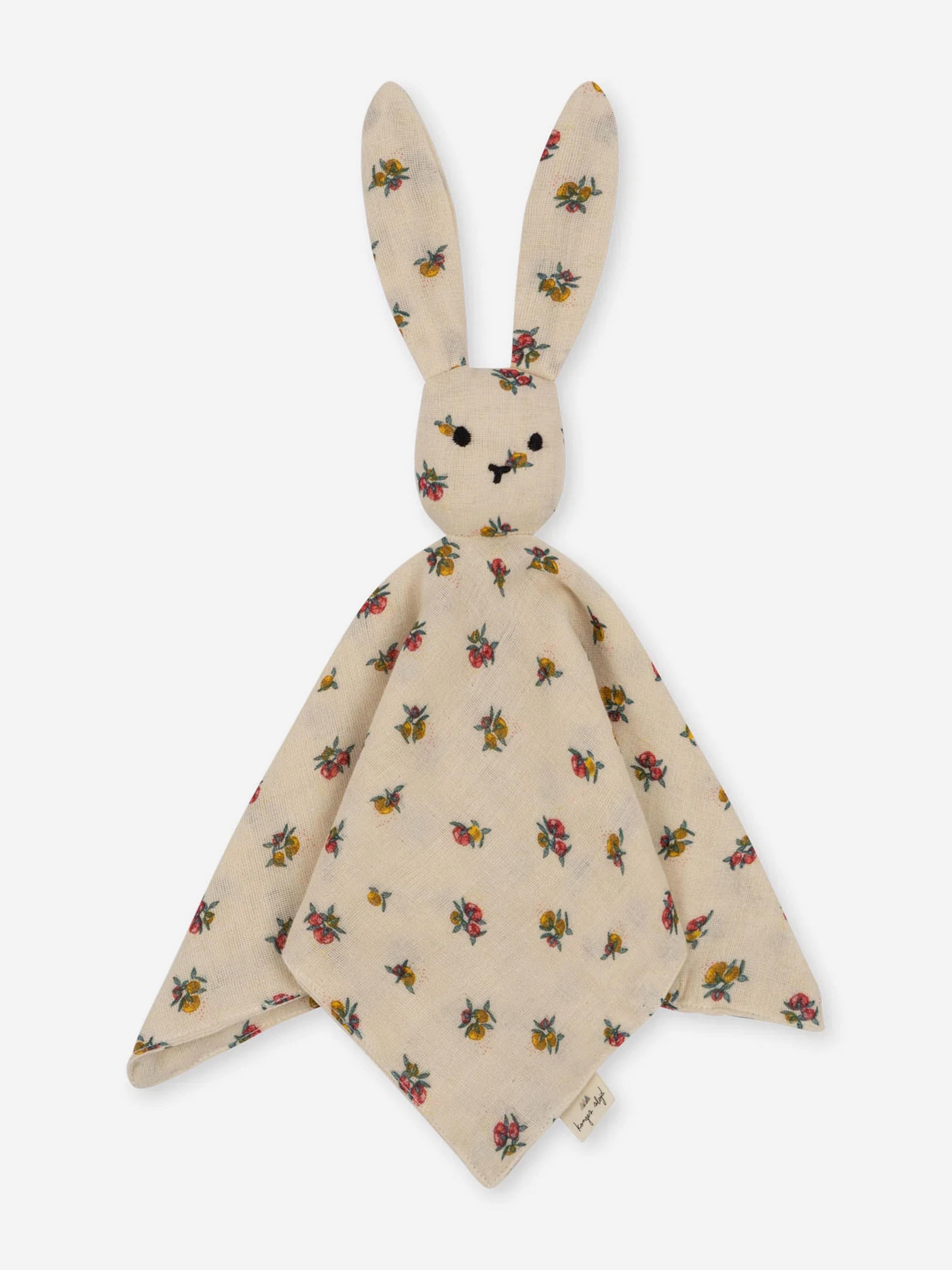 Konges Sløjd Baby Girls Peony Sleepy Rabbit Comforter in Multicolour (33.5cm)