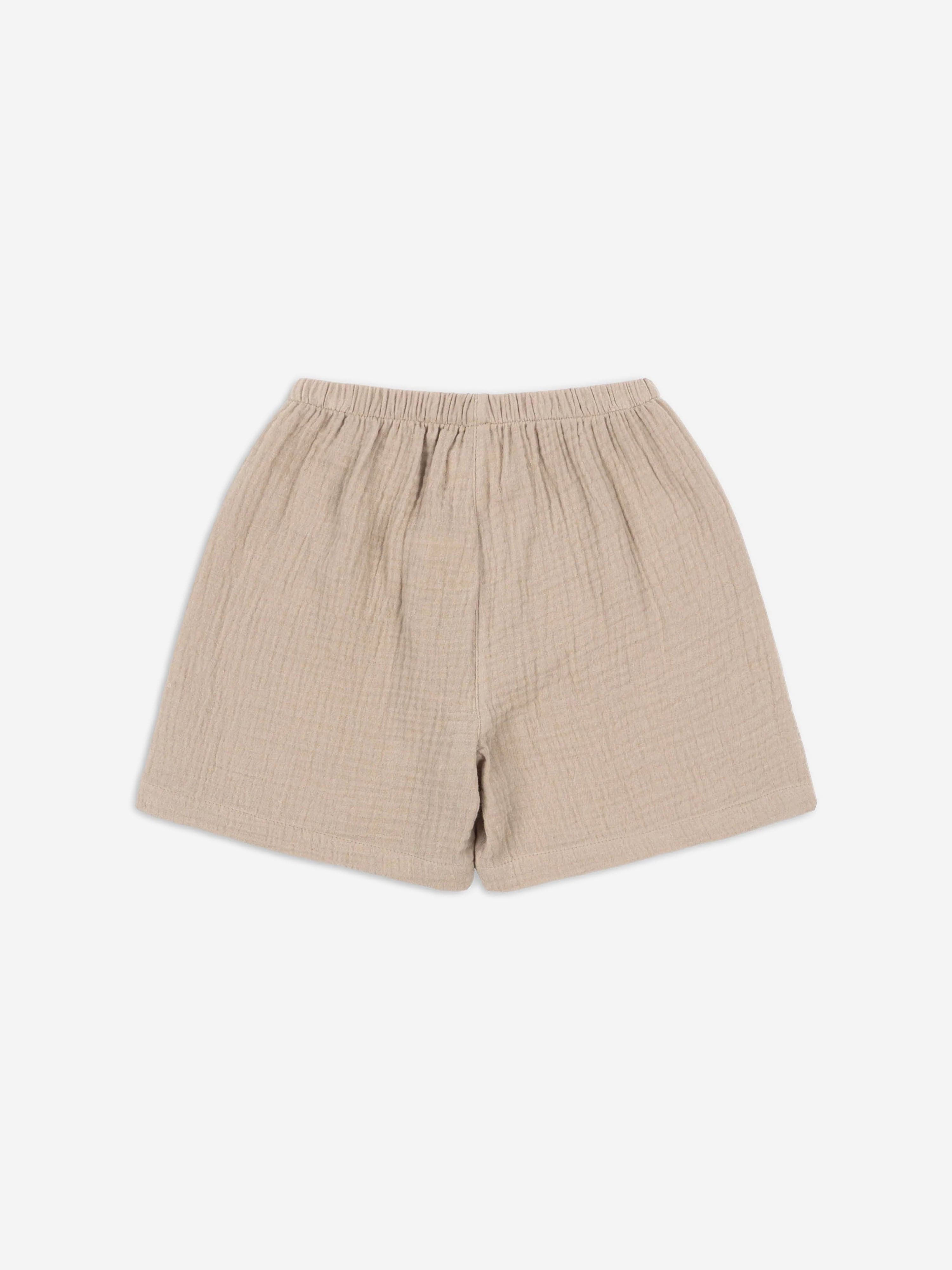 Konges Sløjd Kids Organic Cotton Shorts in Brown