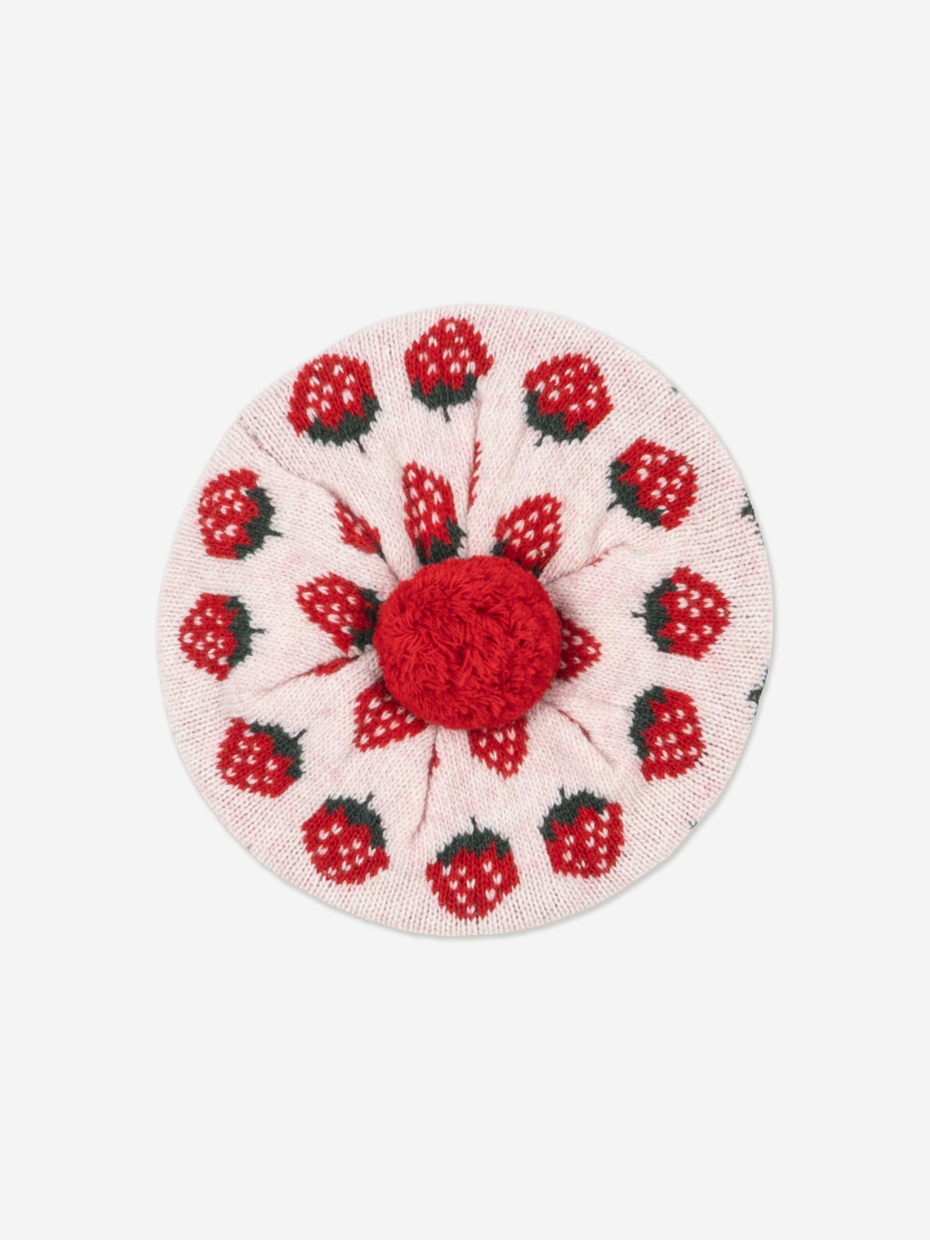 Konges Sløjd Girls Belou Knit Beret in Pink