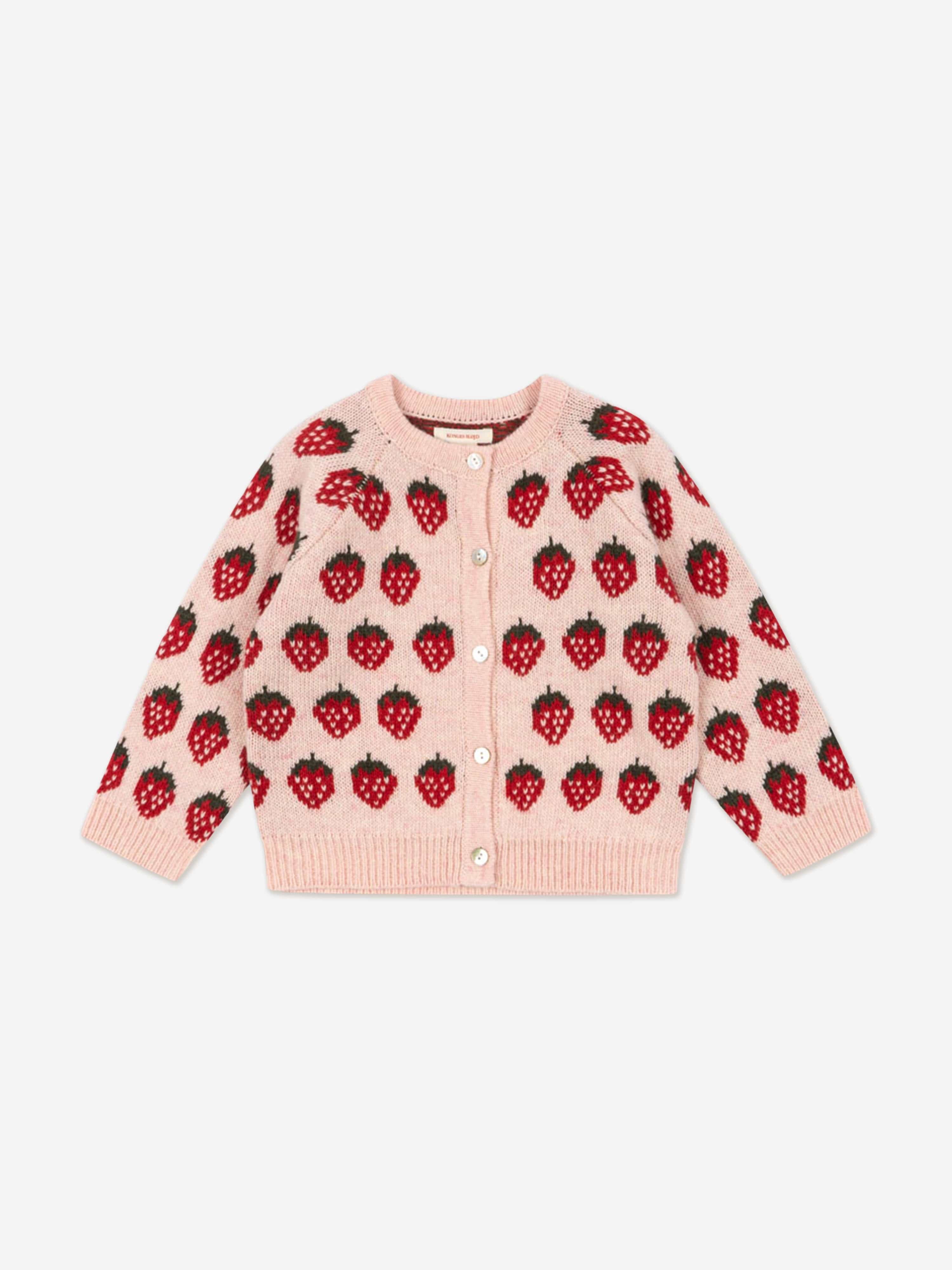 Konges Sløjd Girls Belou Knit Cardigan in Pink