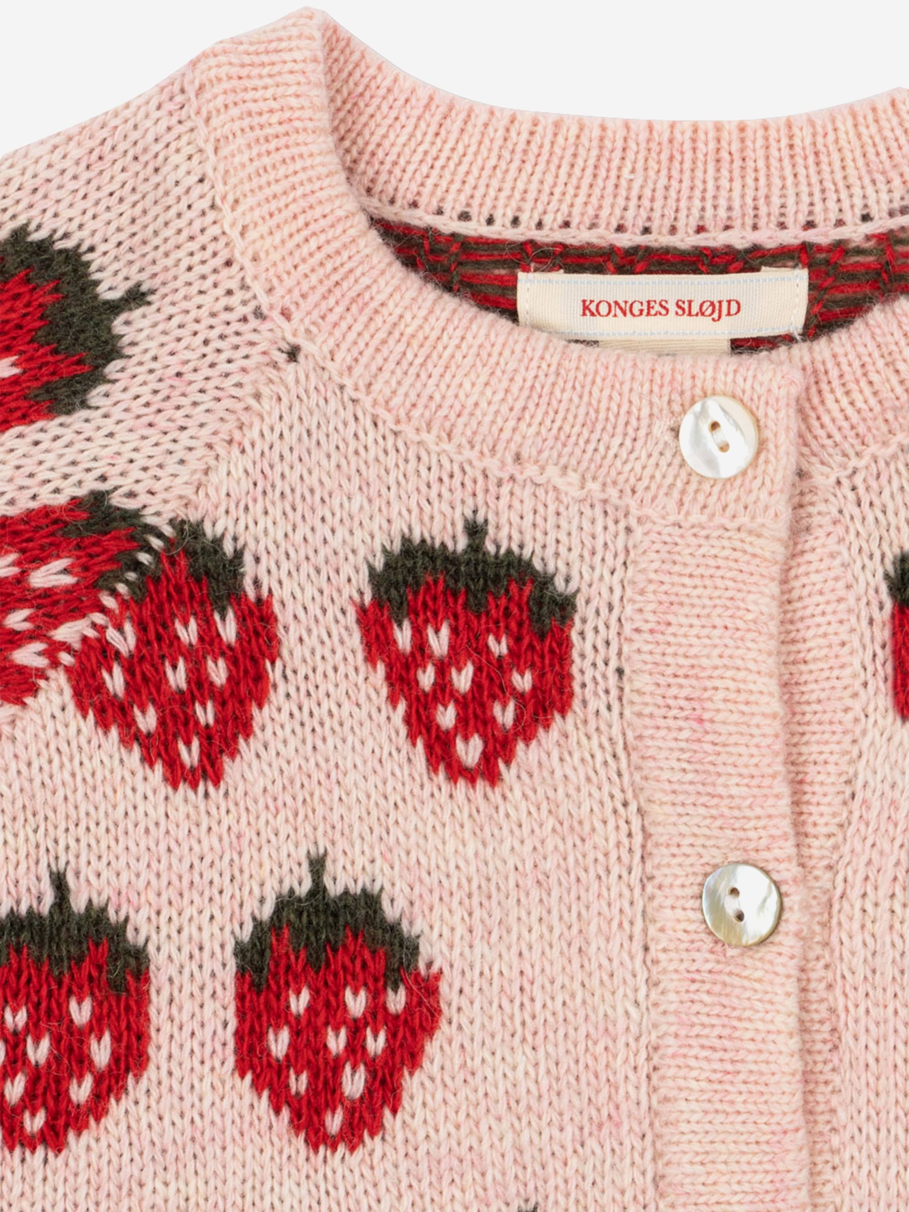 Konges Sløjd Girls Belou Knit Cardigan in Pink