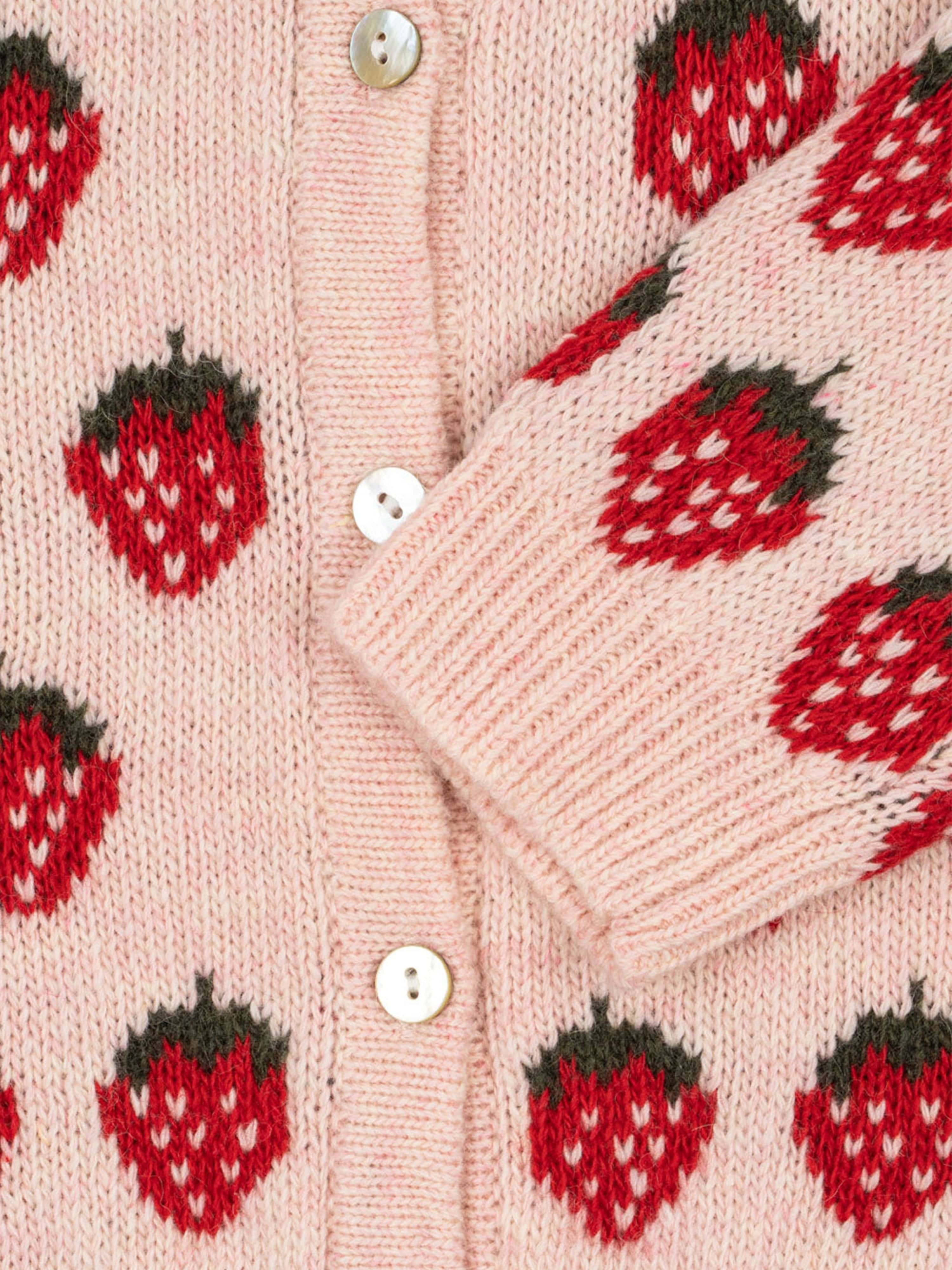 Konges Sløjd Girls Belou Knit Cardigan in Pink