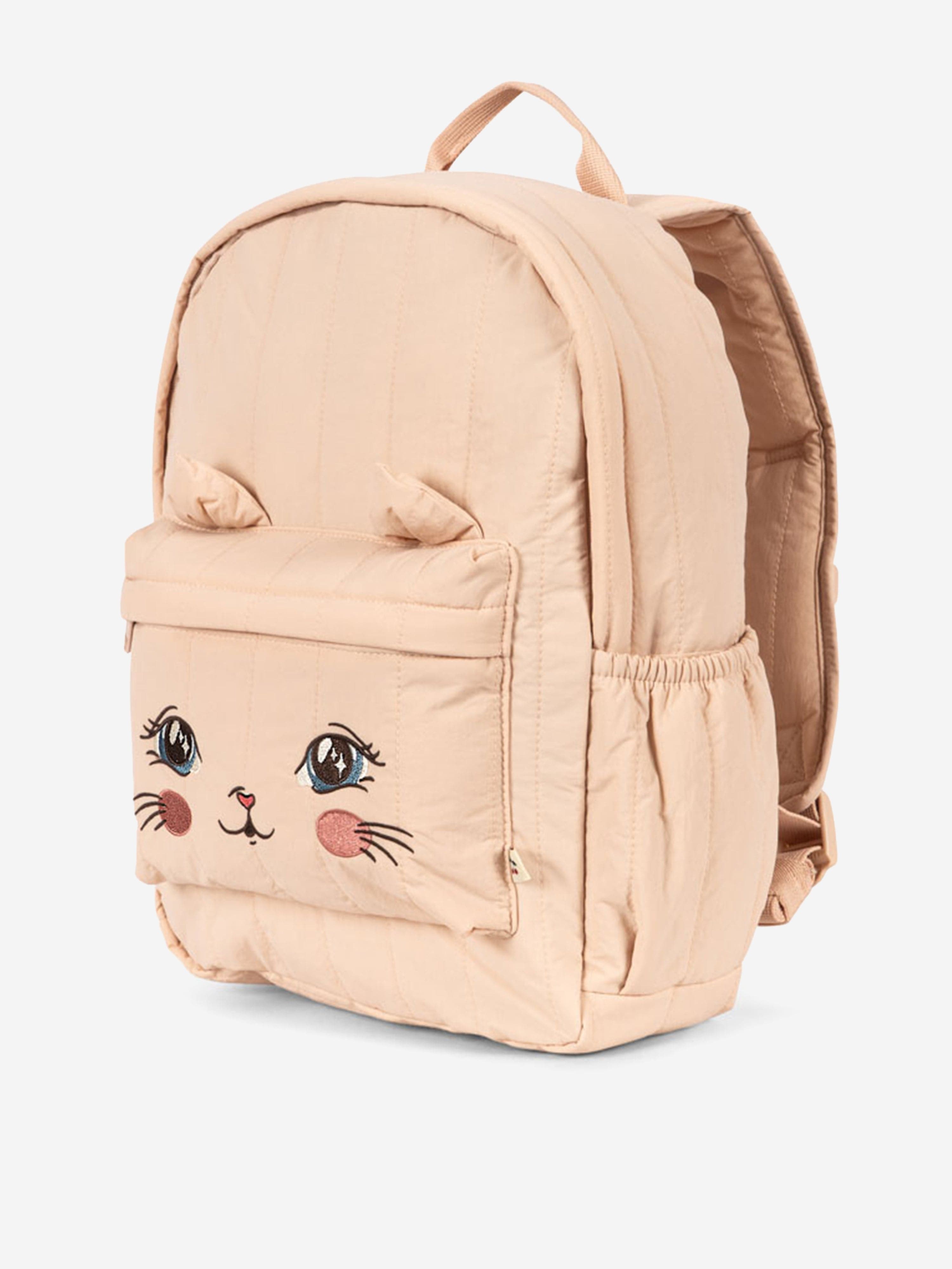 Konges Sløjd Girls Juno Kitty Backpack in Pink (34cm)
