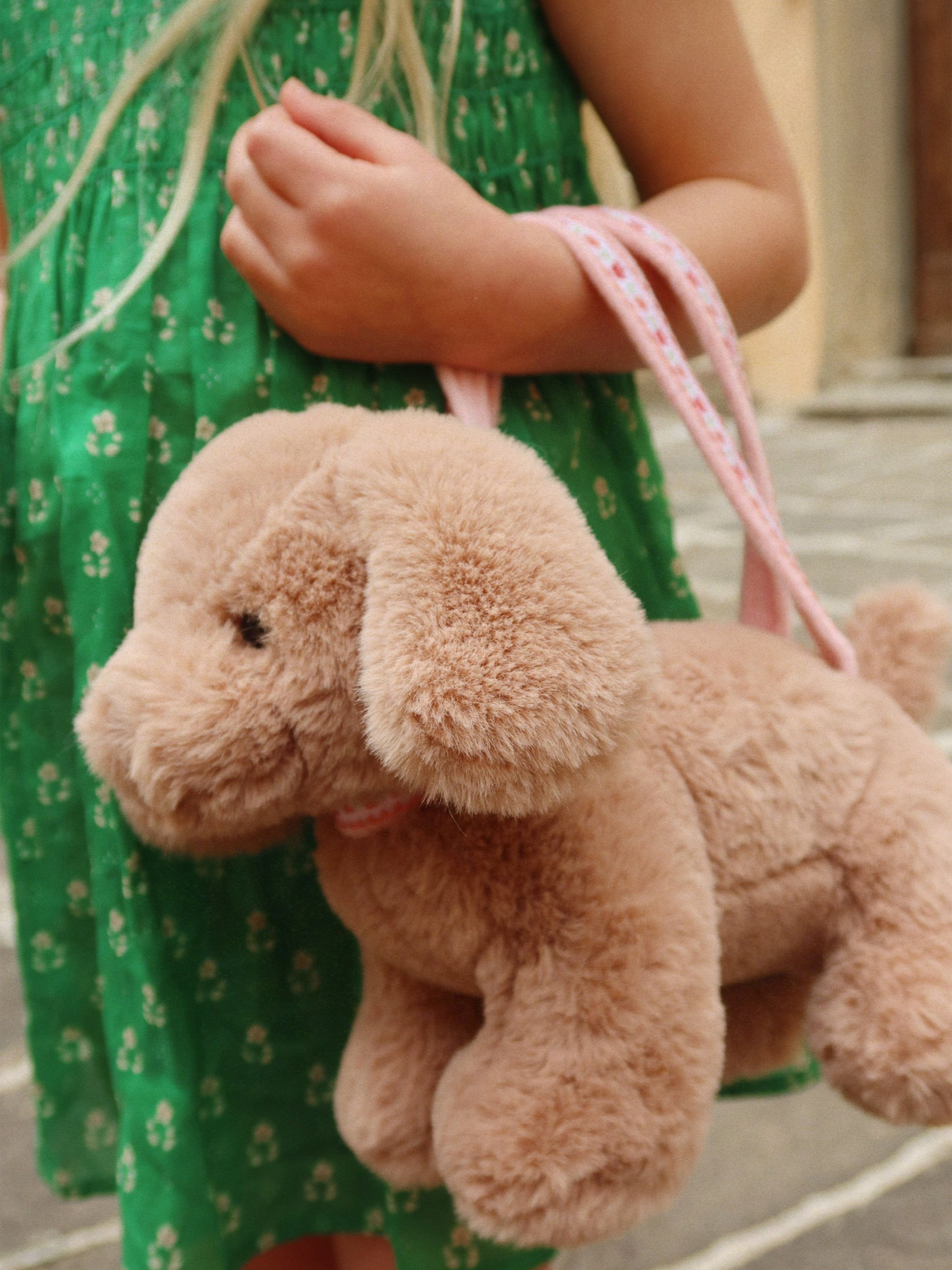 Konges Sløjd Girls Puppy Bag in Beige