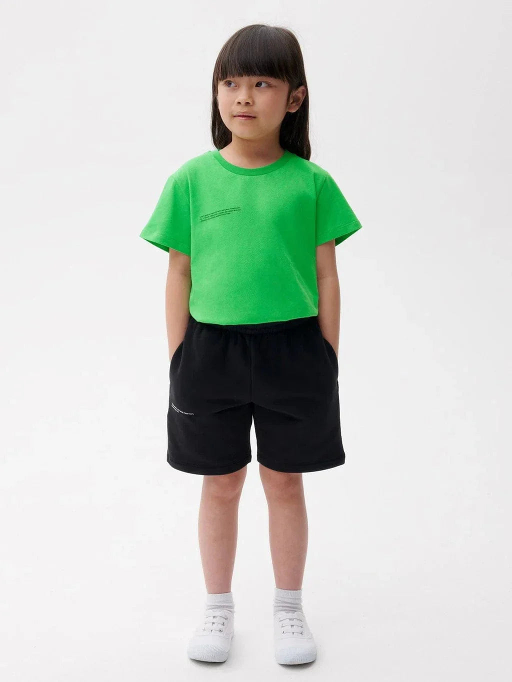 PANGAIA Kids 365 Midweight Long Shorts in Black