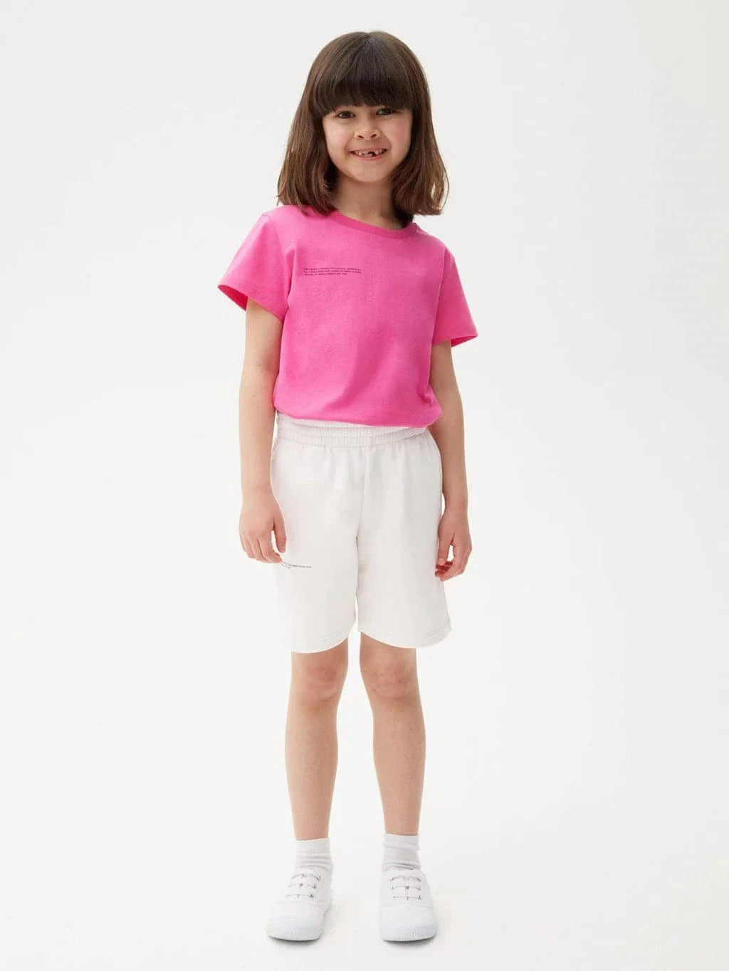 PANGAIA Kids 365 Midweight Long Shorts in Ivory