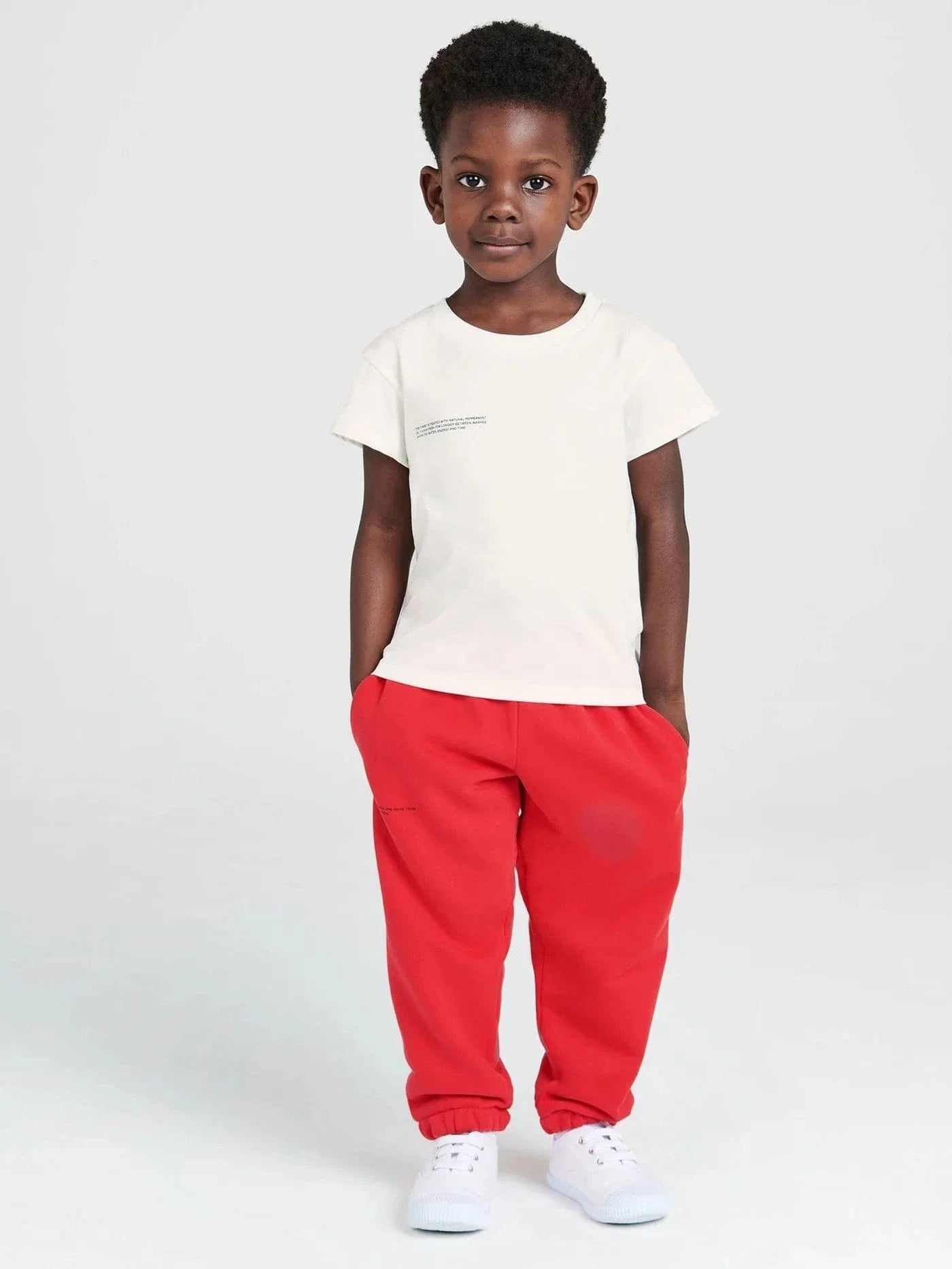 PANGAIA Kids 365 Midweight T-Shirt in Ivory