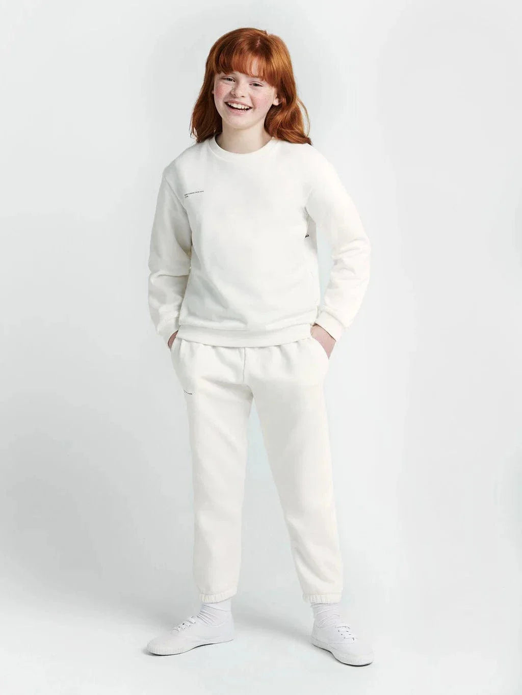 Kids 365 Midweight Track Pants in Ivory