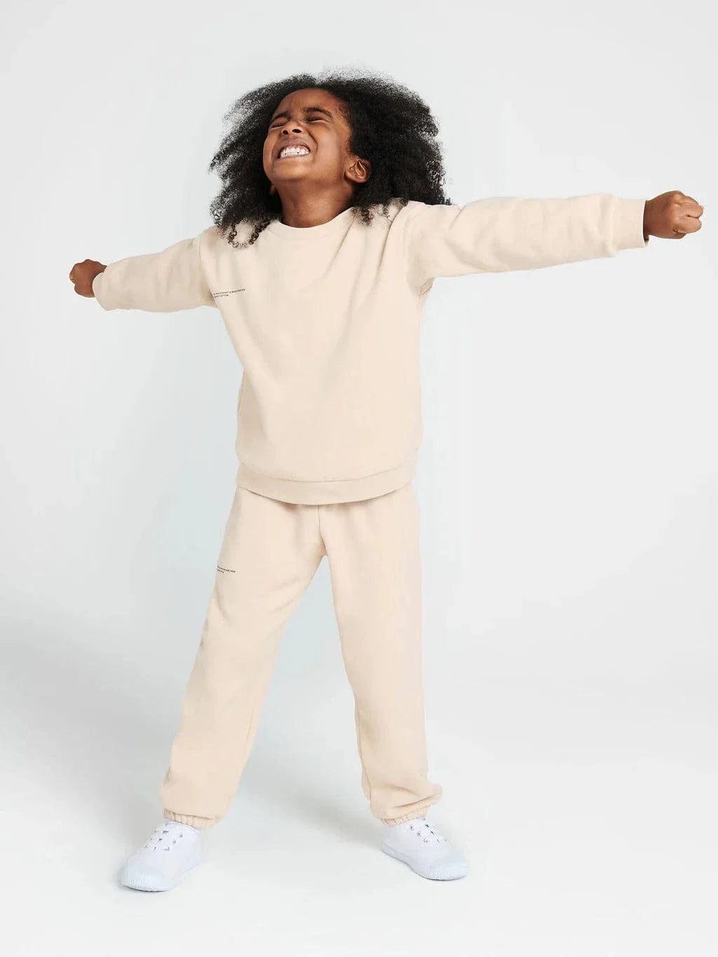 PANGAIA Kids 365 Midweight Track Pants in Beige