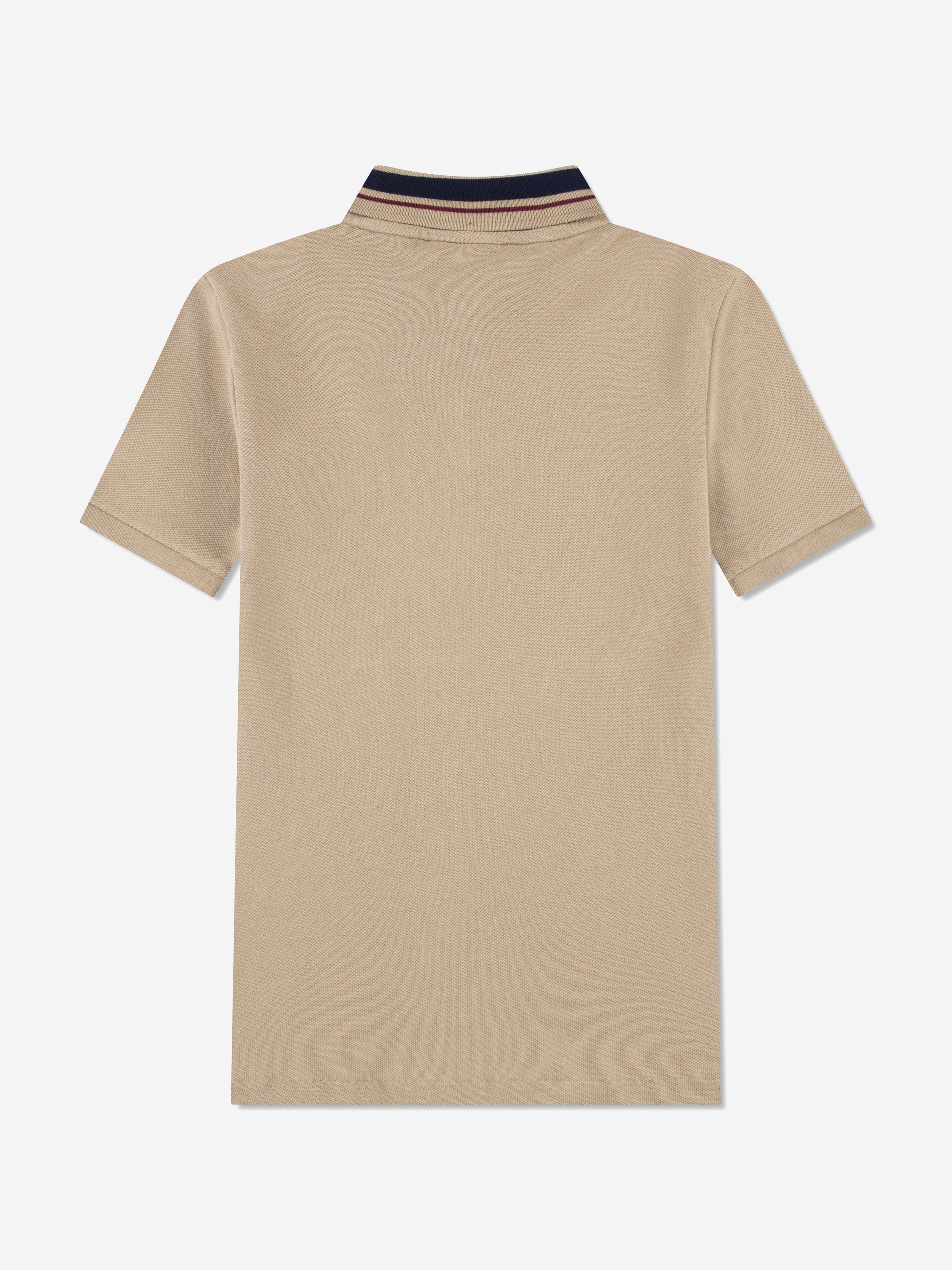 Lacoste Boys Petit Pique Polo Shirt in Beige