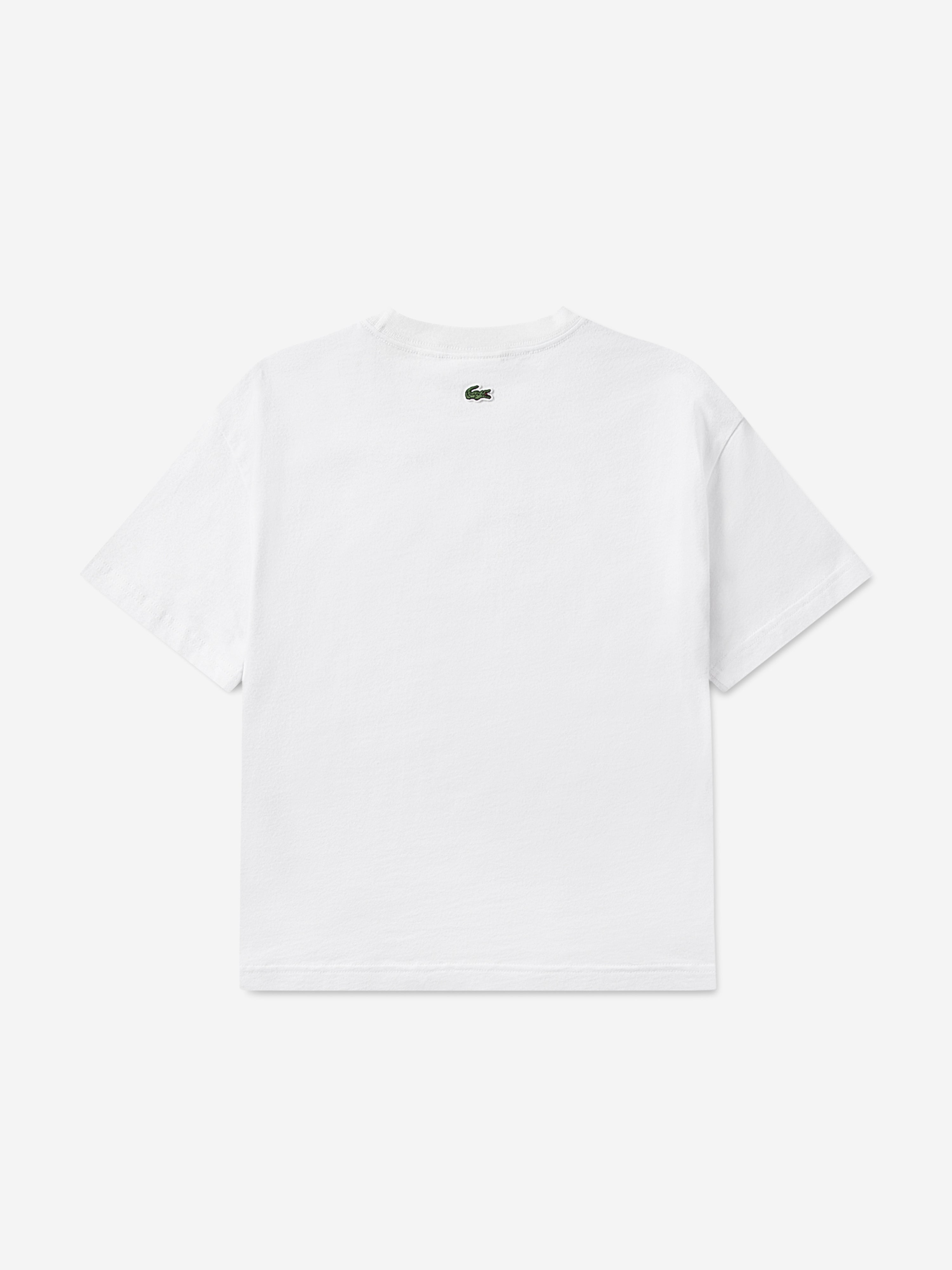 Lacoste Girls Logo T-Shirt in White