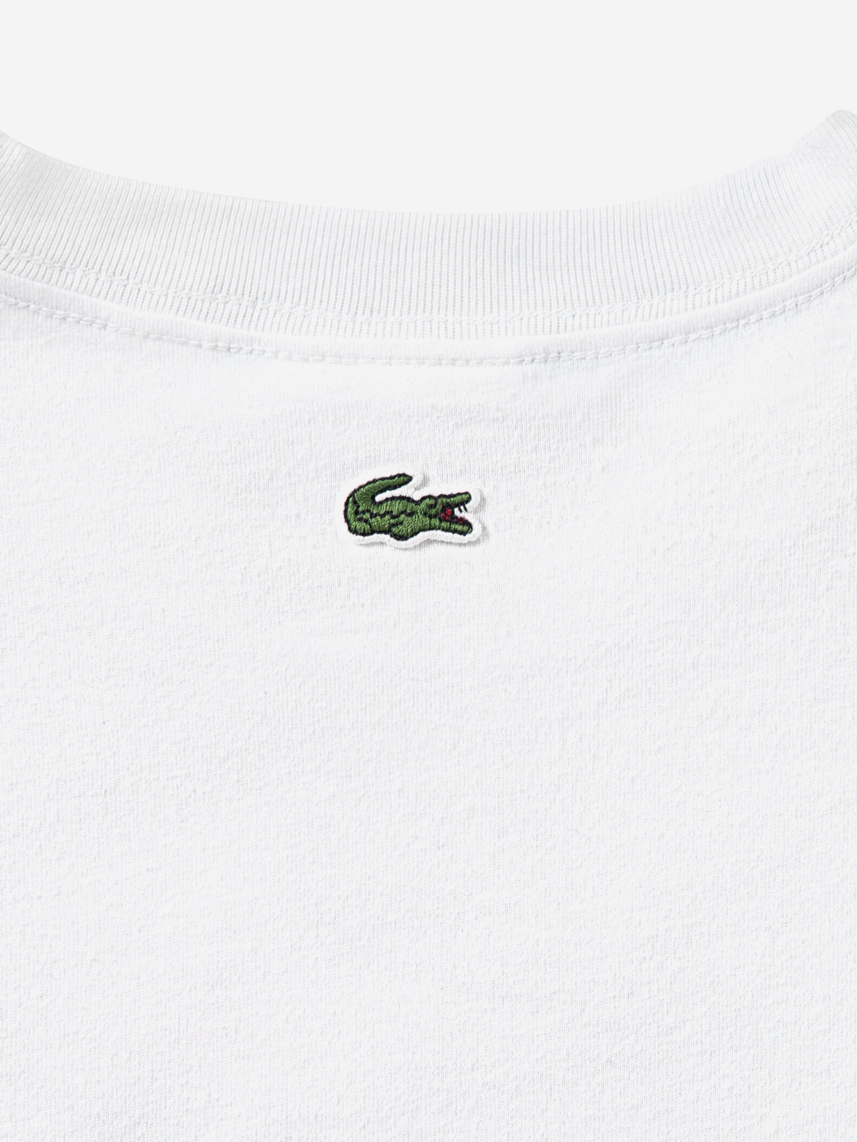 Lacoste Girls Logo T-Shirt in White